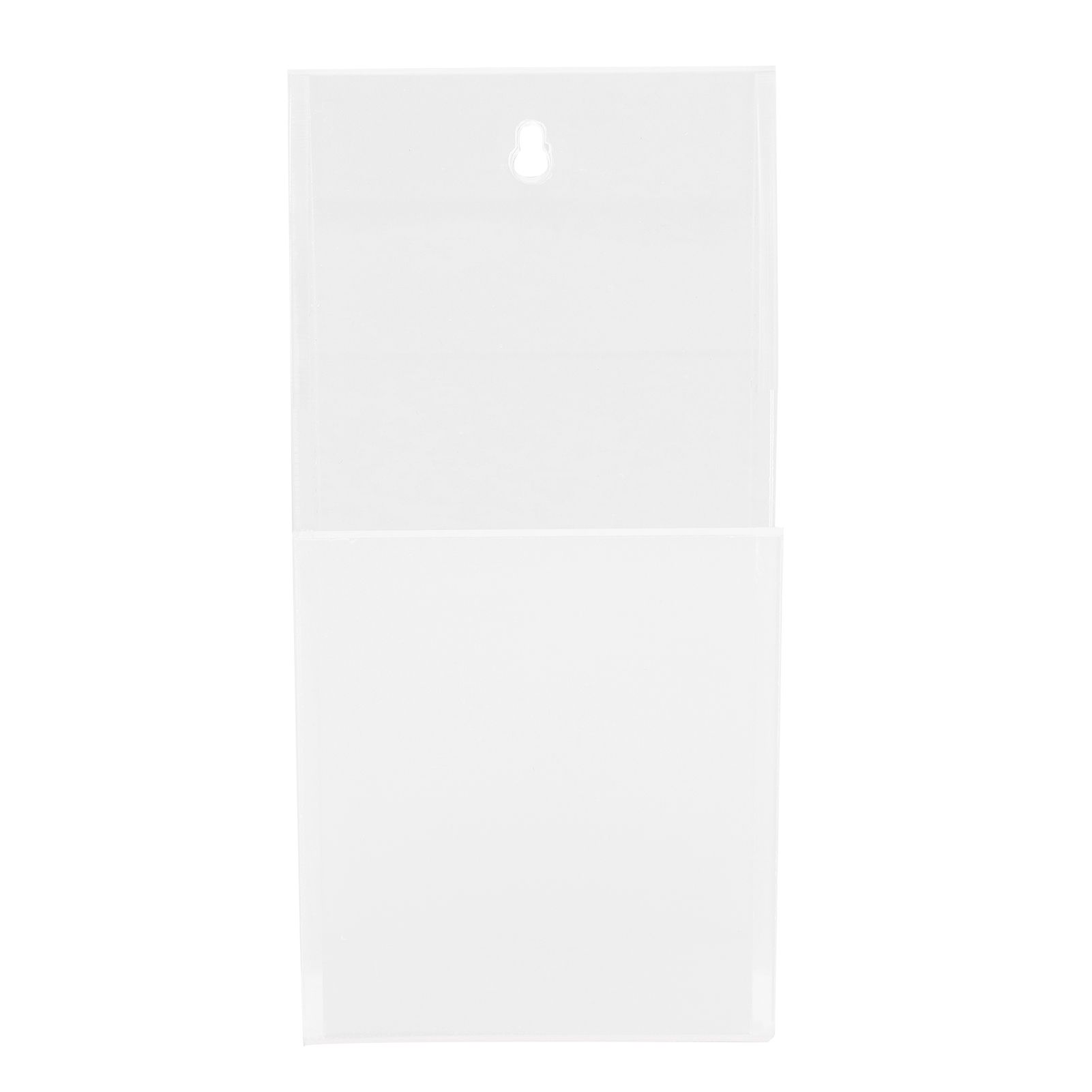 Acrylic Remote Control Holder Simple Wall Mount Media Organizer Transparent Cosmetics Stand1 Cell - Image 2
