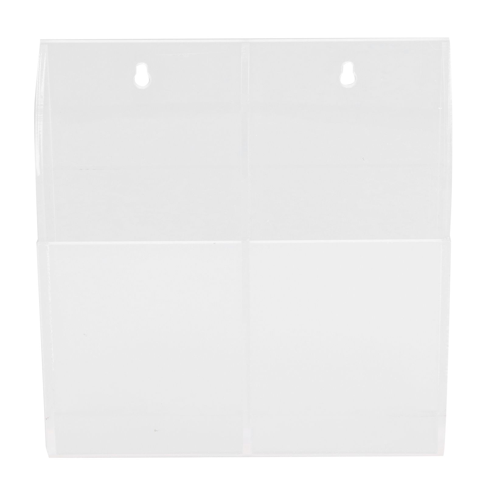 Acrylic Remote Control Holder Simple Wall Mount Media Organizer Transparent Cosmetics Stand2 Cell - Image 2