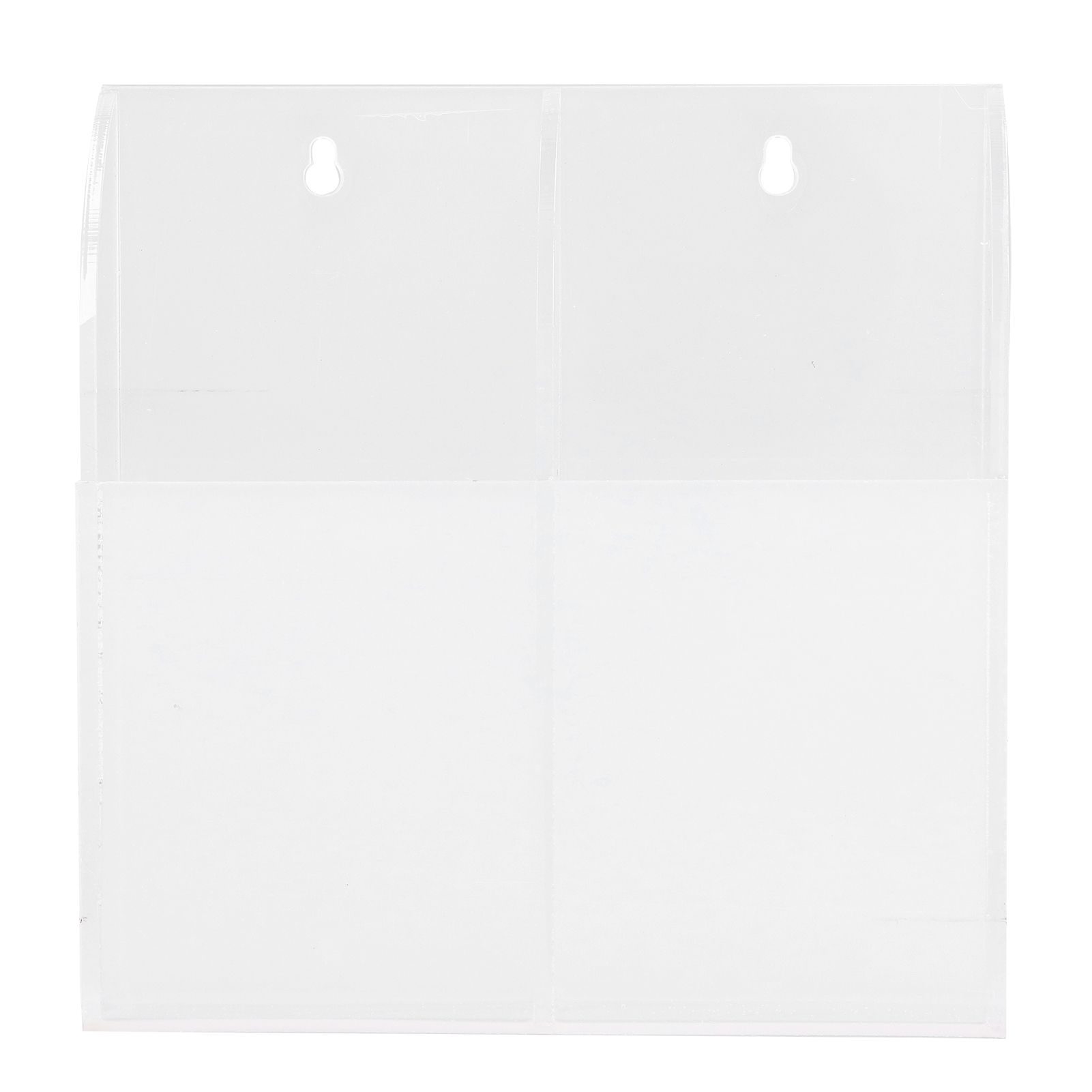 Acrylic Remote Control Holder Simple Wall Mount Media Organizer Transparent Cosmetics Stand2 Cell - Image 4