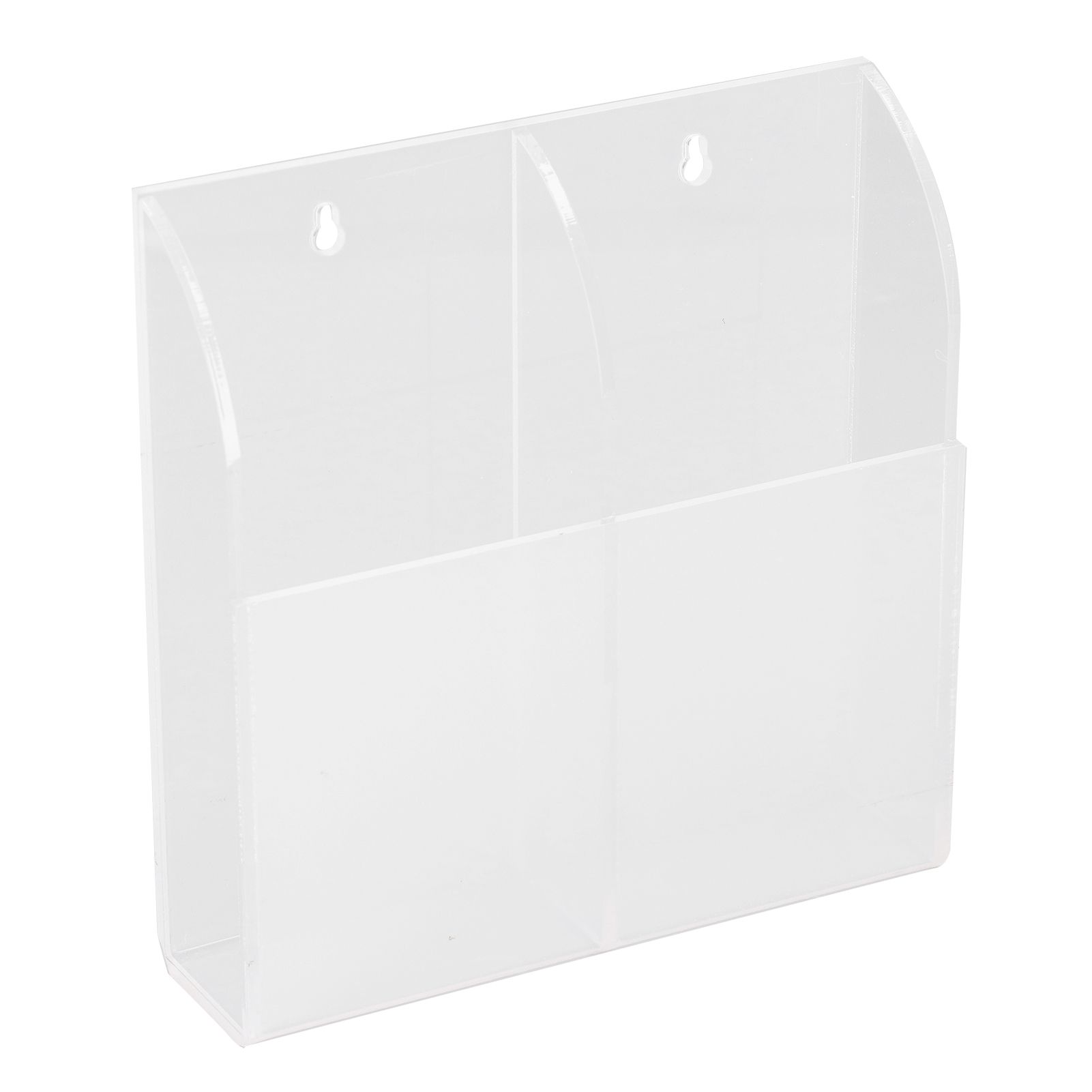 Acrylic Remote Control Holder Simple Wall Mount Media Organizer Transparent Cosmetics Stand2 Cell - Image 5