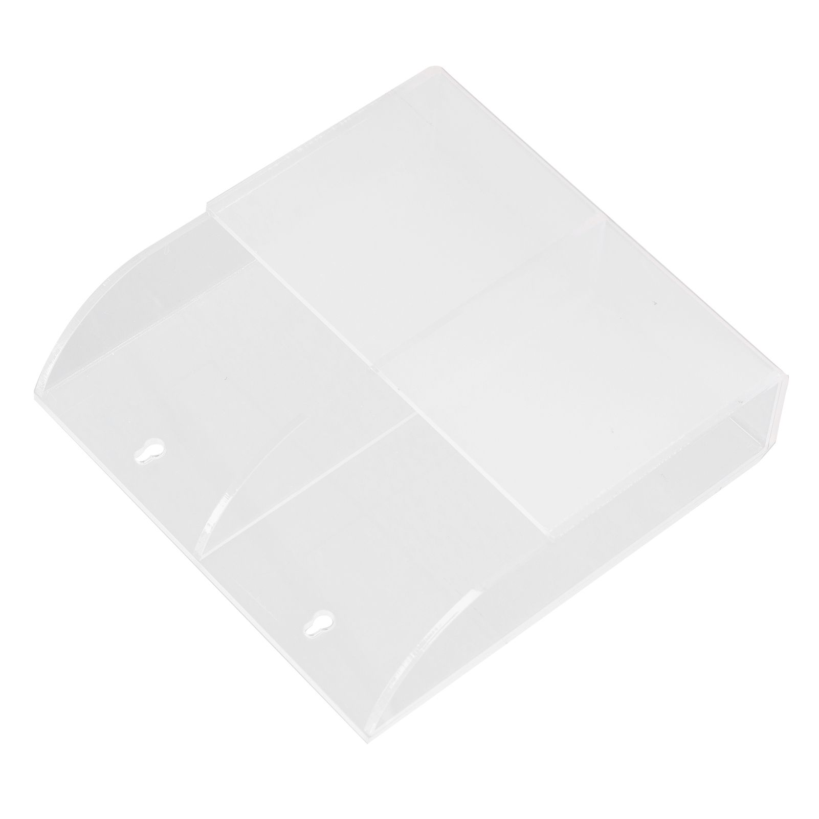 Acrylic Remote Control Holder Simple Wall Mount Media Organizer Transparent Cosmetics Stand2 Cell - Image 8