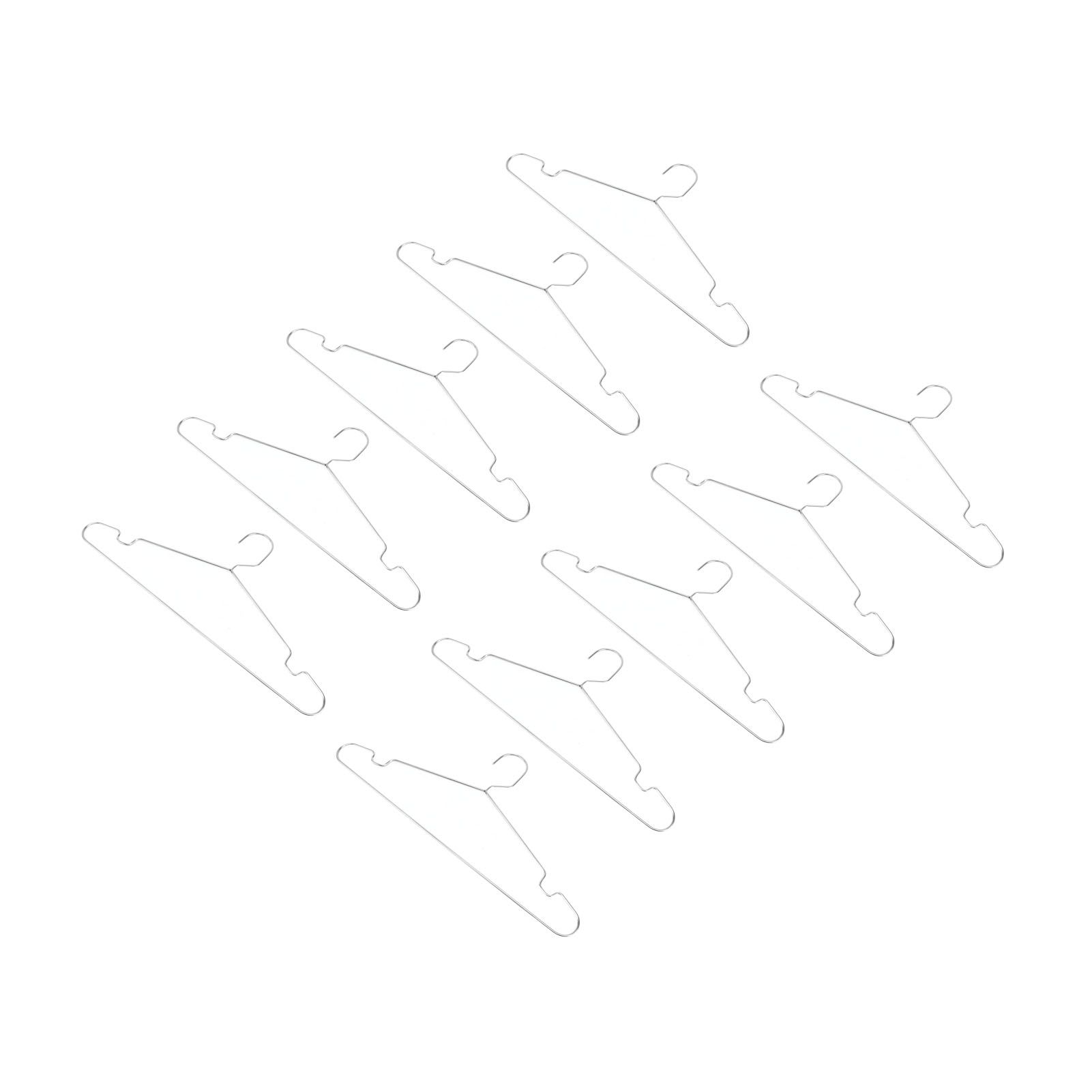 10pcs Clothes Hangers Stainless Steel Heavy Duty Prevent Slip Space Saving Coat Drying Hangers - Image 3