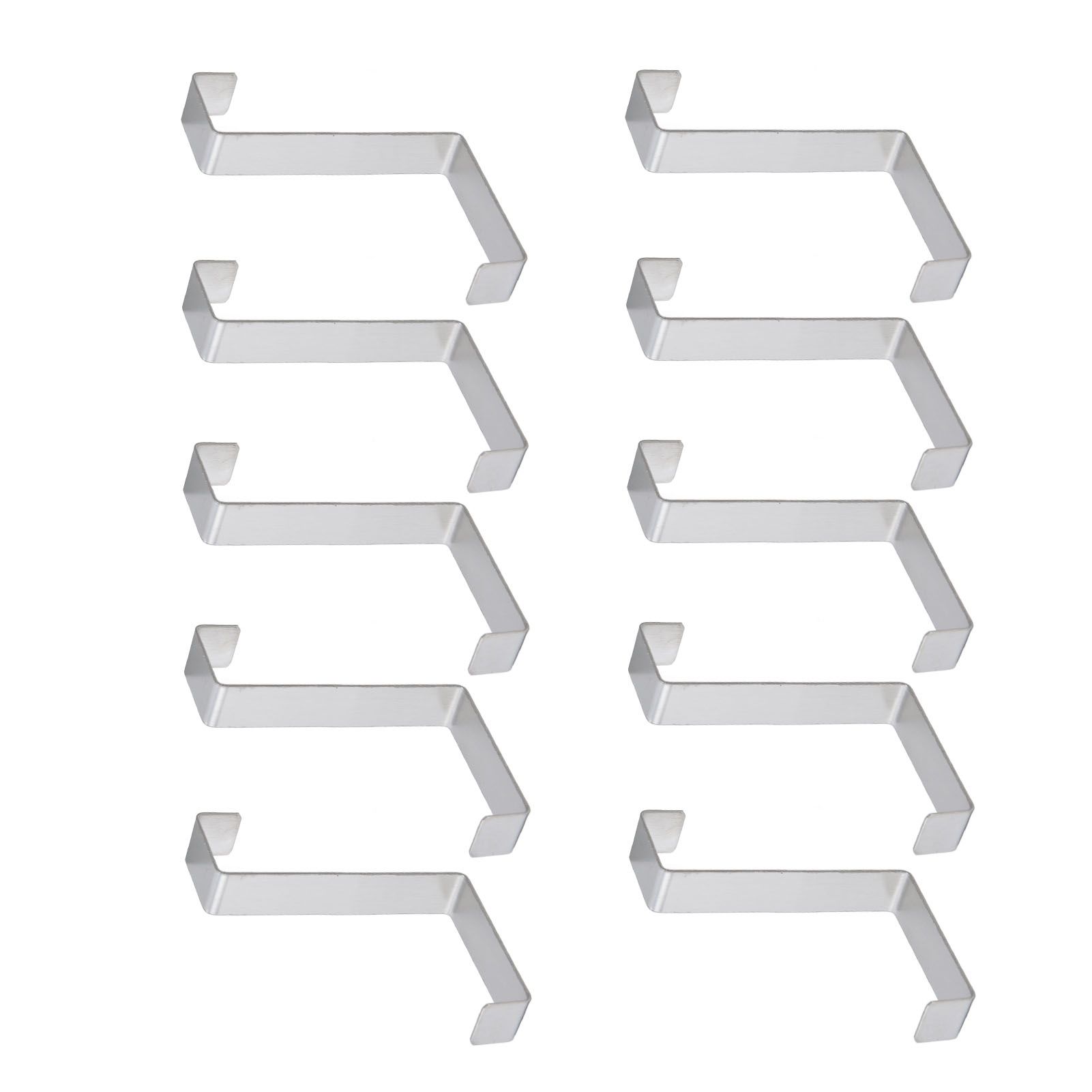 10Pcs Stainless Steel Cabinet Door Hook Waterproof Z Shaped Reversible Door Hanger for Kitchen Apartment - Image 8