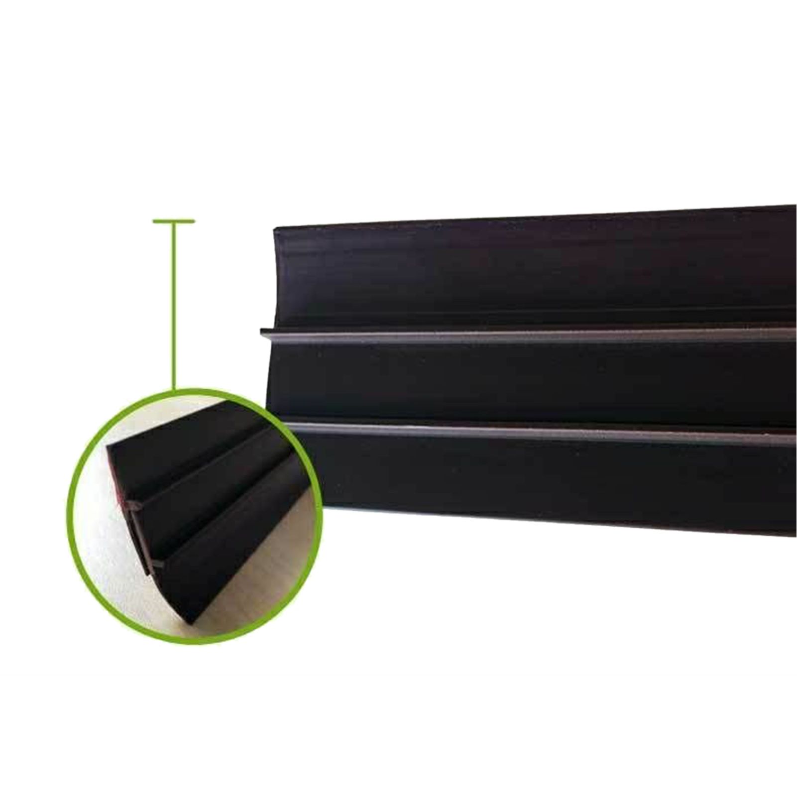 Door Edge Strip Bottom Sealing Self Adhesive Dust Proof Soundproofing Weather Protection Trim Brown - Image 7