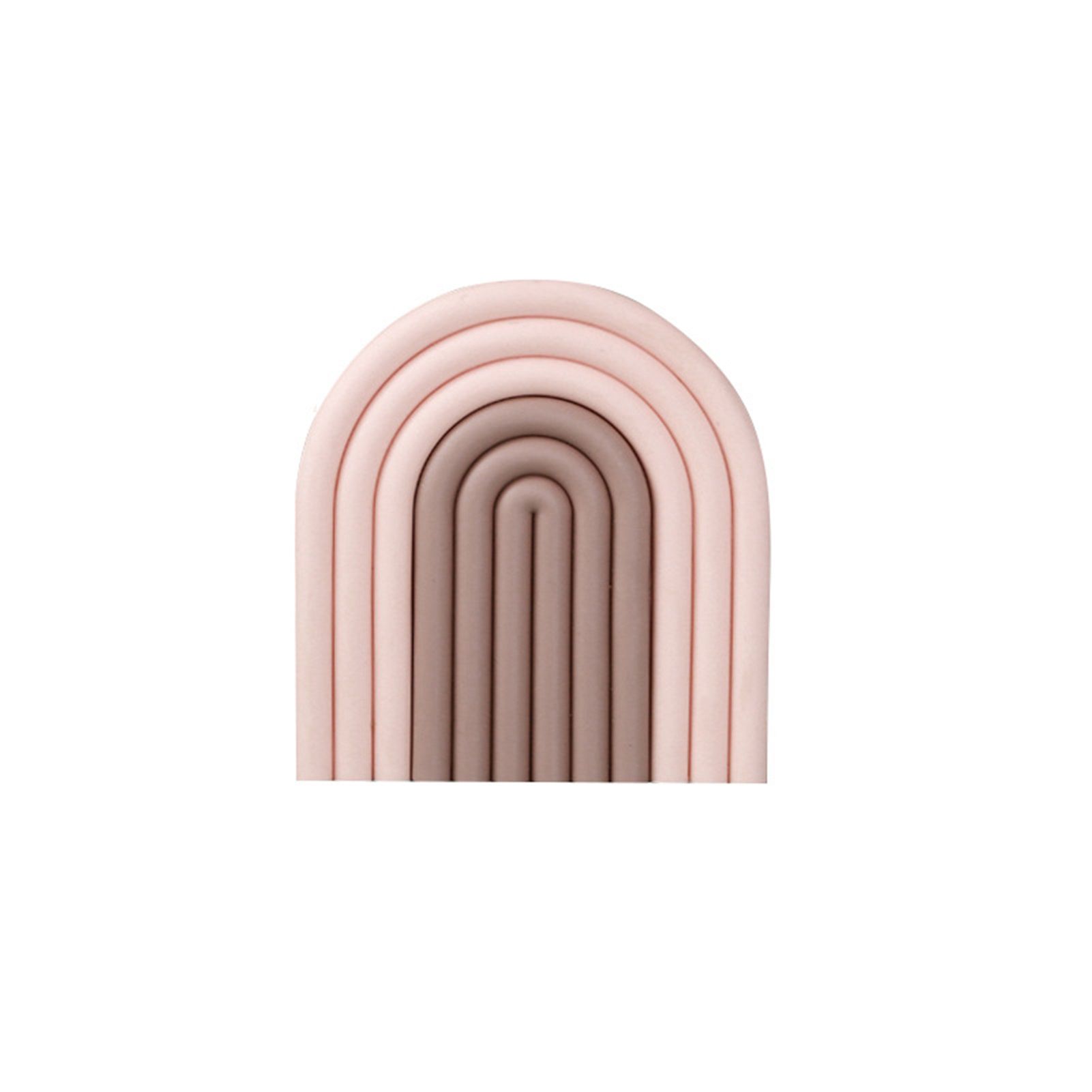 Placemat Prevent Slip Wearable Thickened Insulation Cup Pad for Bowl Plate Kitchen Restaurant Gradient Pink - Image 1