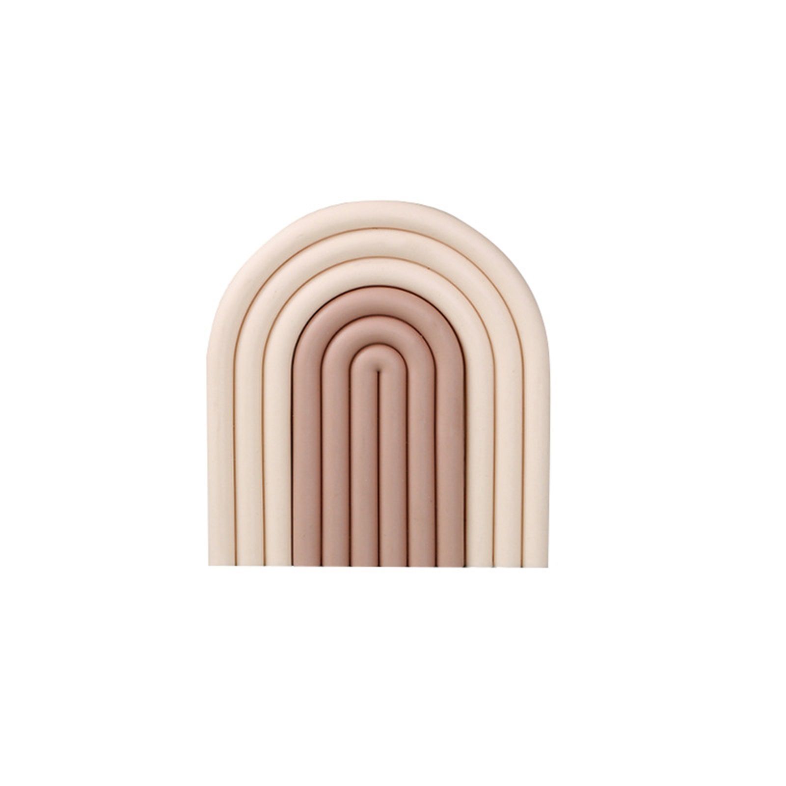 Placemat Prevent Slip Wearable Thickened Insulation Cup Pad for Bowl Plate Kitchen Restaurant Beige Coffee - Image 1