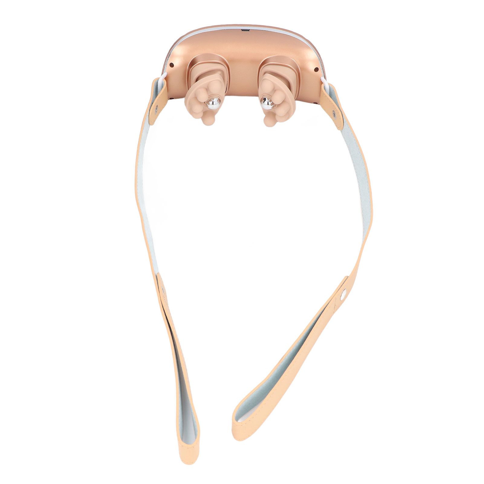 Neck Massager Relieve Muscle Pain Portable Rechargeable Kneading Hot Compress Neck Massager for Home Use Gold - Image 2
