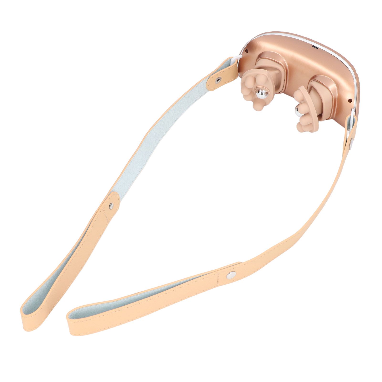 Neck Massager Relieve Muscle Pain Portable Rechargeable Kneading Hot Compress Neck Massager for Home Use Gold - Image 3