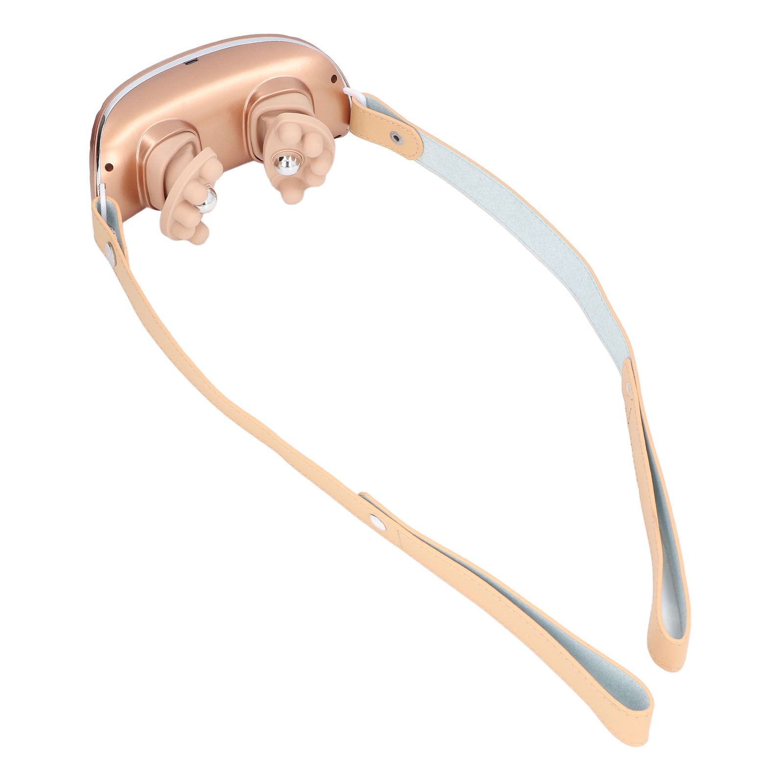 Neck Massager Relieve Muscle Pain Portable Rechargeable Kneading Hot Compress Neck Massager for Home Use Gold - Image 4