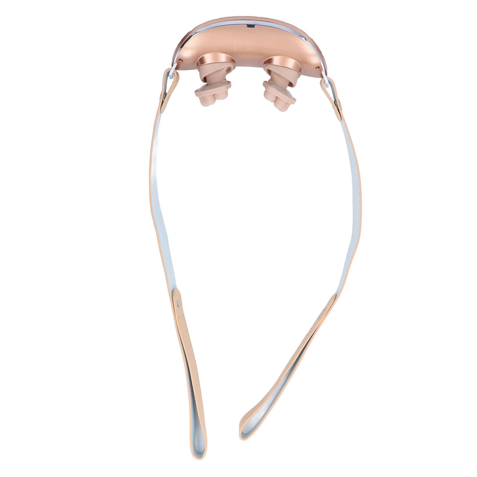 Neck Massager Relieve Muscle Pain Portable Rechargeable Kneading Hot Compress Neck Massager for Home Use Gold - Image 5
