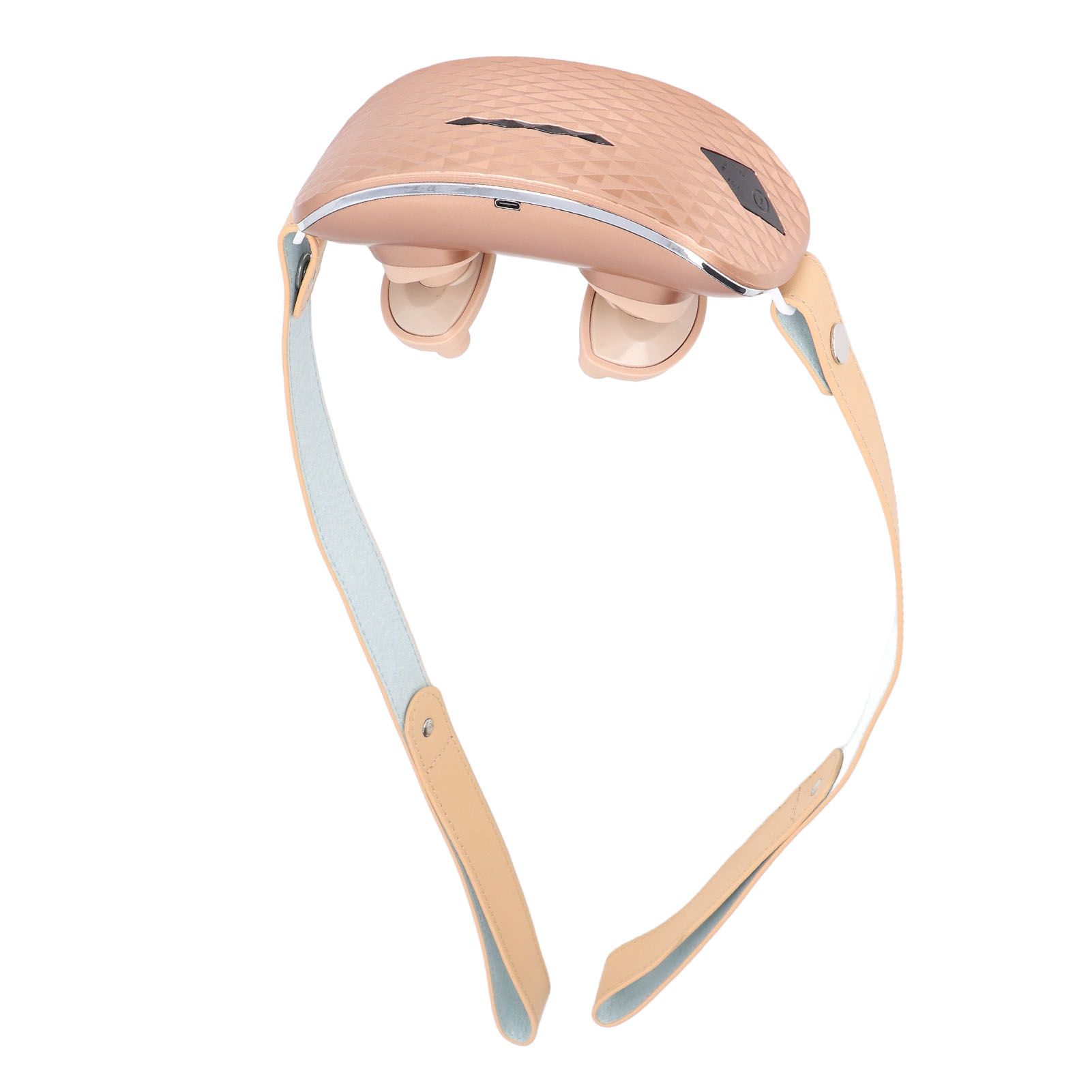 Neck Massager Relieve Muscle Pain Portable Rechargeable Kneading Hot Compress Neck Massager for Home Use Gold - Image 6