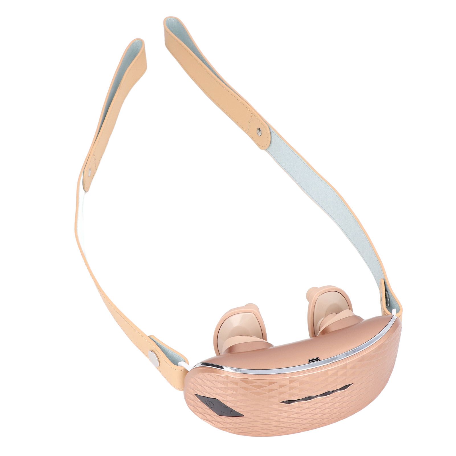 Neck Massager Relieve Muscle Pain Portable Rechargeable Kneading Hot Compress Neck Massager for Home Use Gold - Image 7