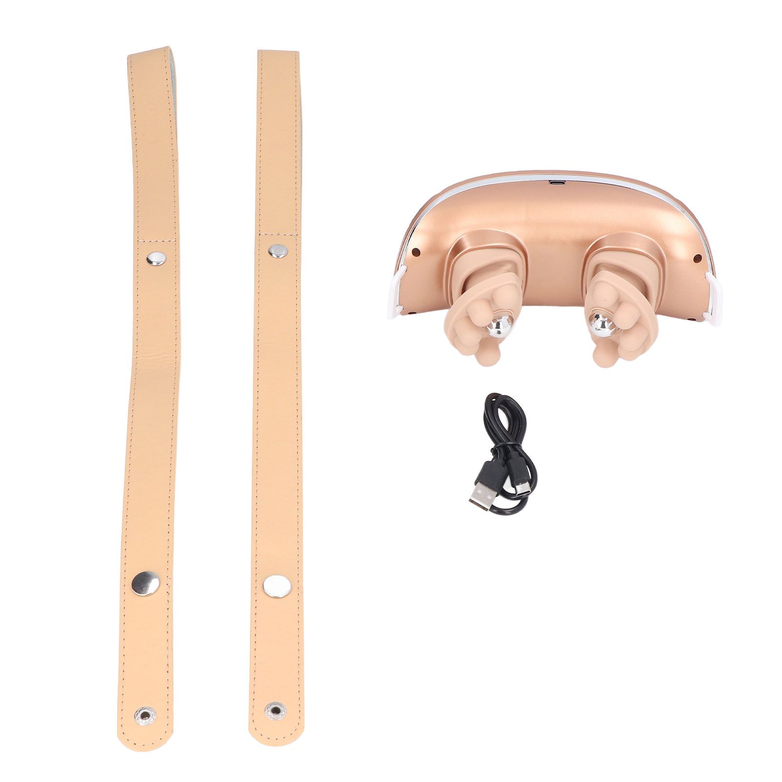 Neck Massager Relieve Muscle Pain Portable Rechargeable Kneading Hot Compress Neck Massager for Home Use Gold - Image 8