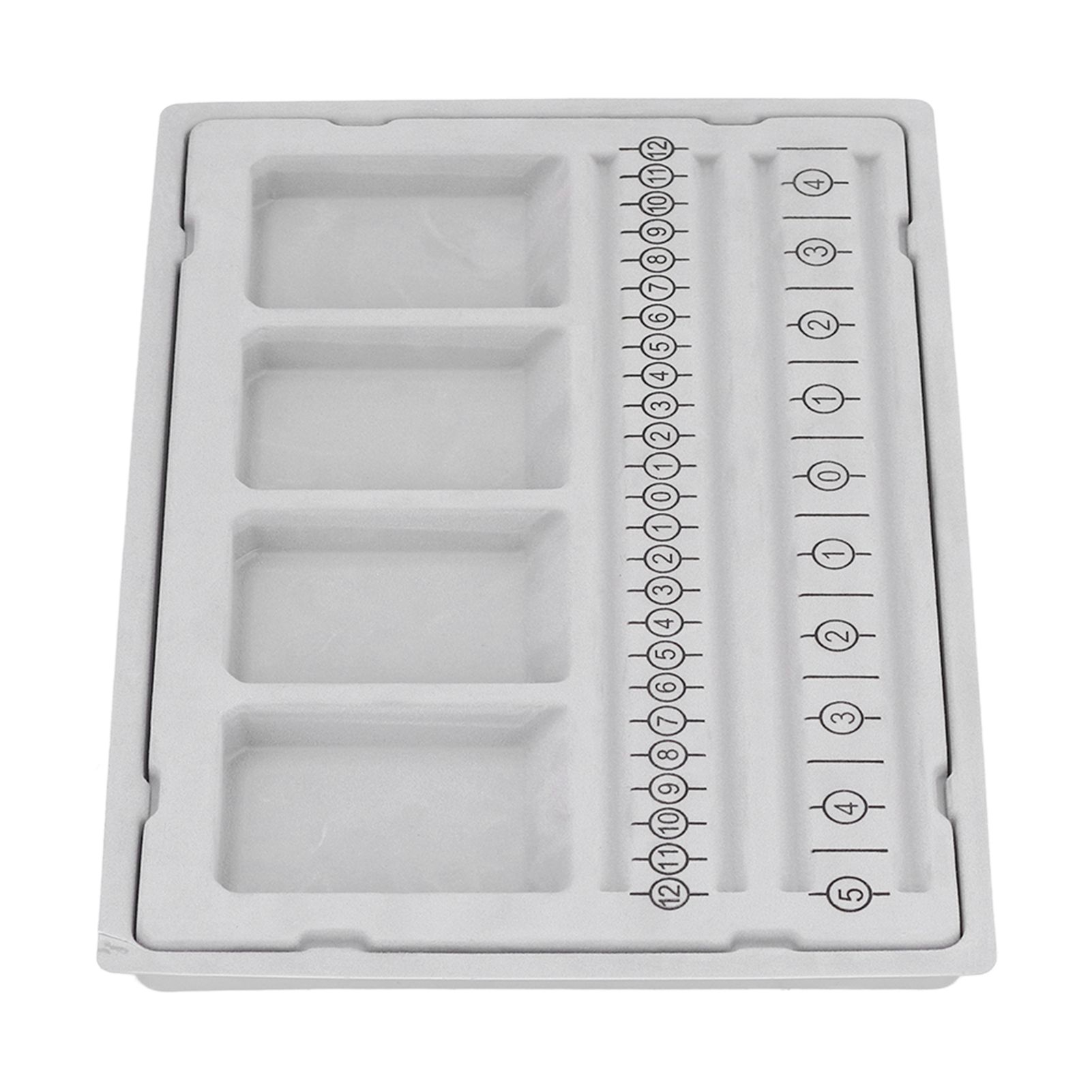 Beaded Measuring Board 4 Straight Channels 4 Recessed Compartments Bead Design Board for Creating Bracelets Necklaces - Image 3