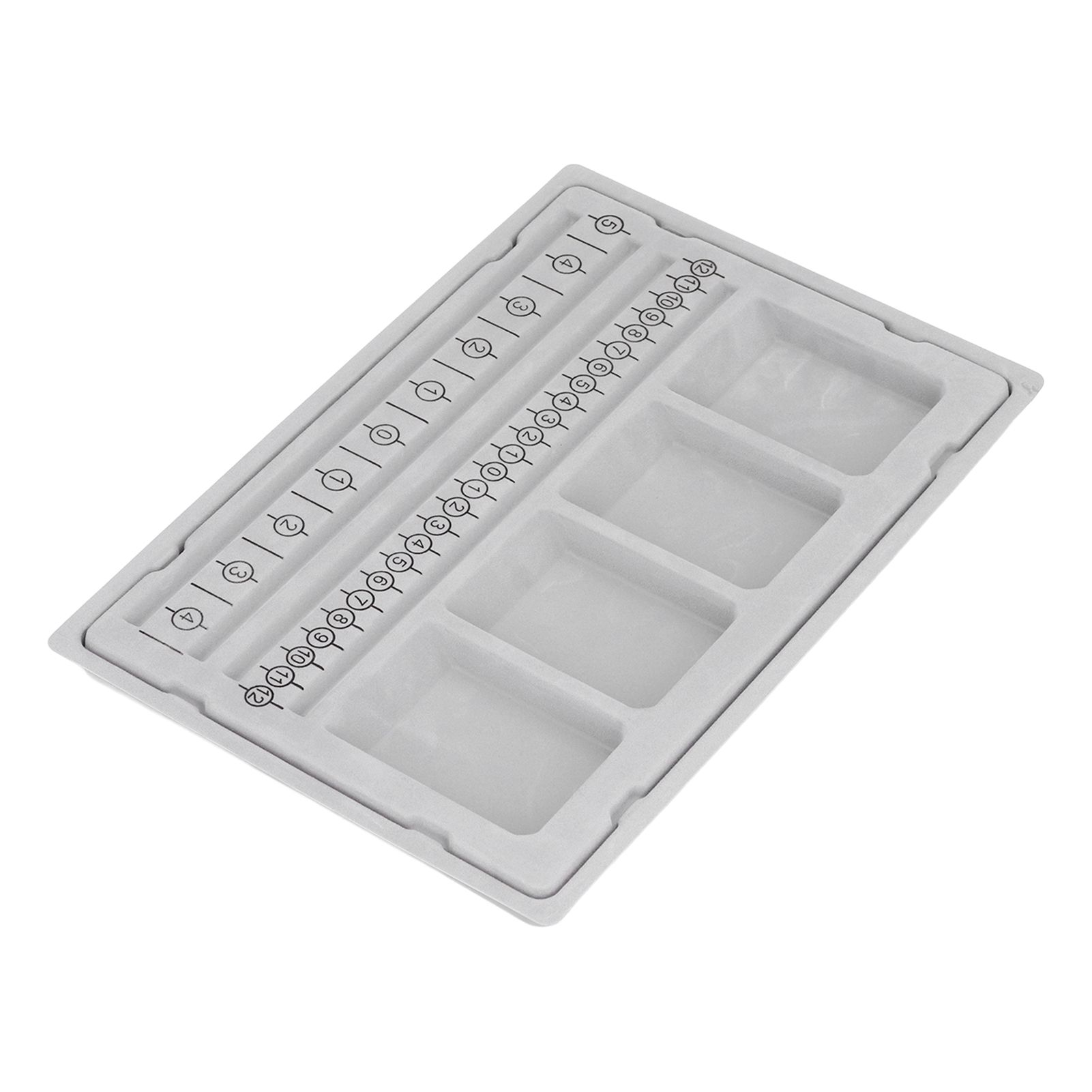 Beaded Measuring Board 4 Straight Channels 4 Recessed Compartments Bead Design Board for Creating Bracelets Necklaces - Image 4