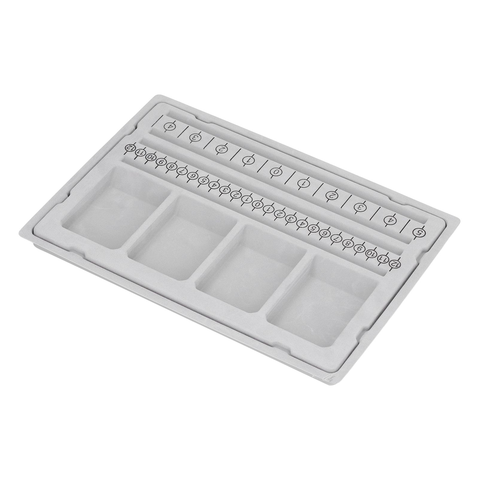 Beaded Measuring Board 4 Straight Channels 4 Recessed Compartments Bead Design Board for Creating Bracelets Necklaces - Image 6