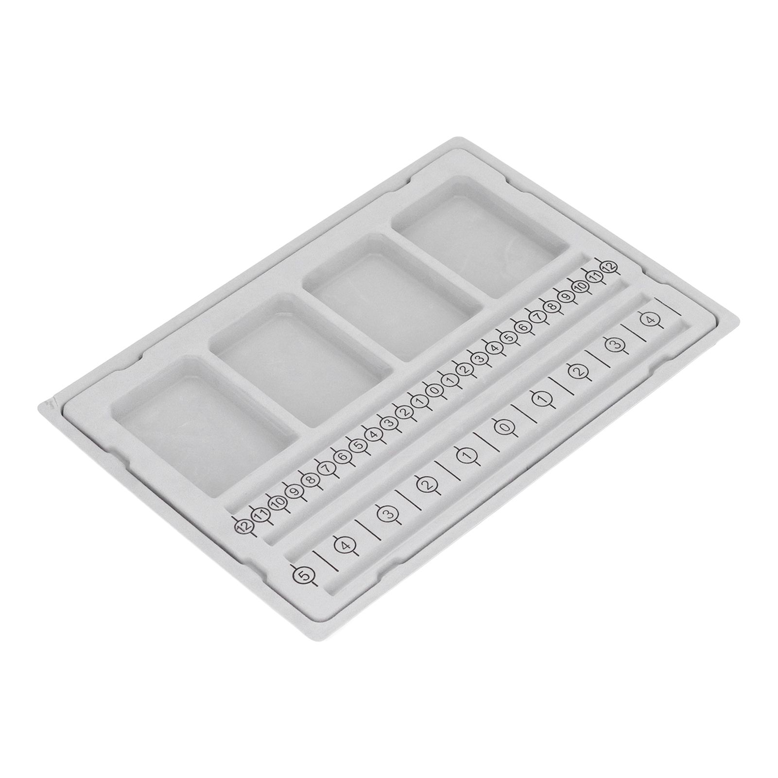 Beaded Measuring Board 4 Straight Channels 4 Recessed Compartments Bead Design Board for Creating Bracelets Necklaces - Image 7