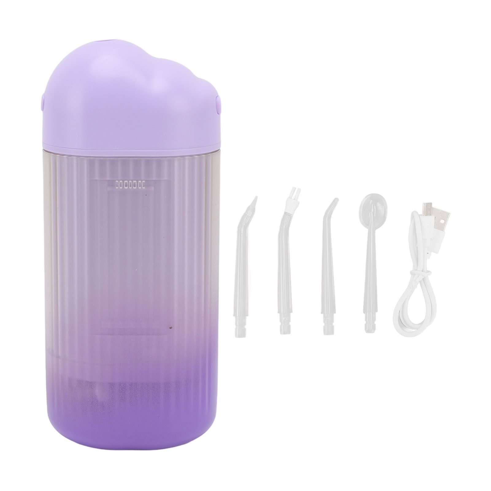 Electric Oral Irrigator 3 Modes High Frequency Pulse IPX7 Waterproof Portable Dental Oral Irrigator Teeth Cleaner Purple - Image 1
