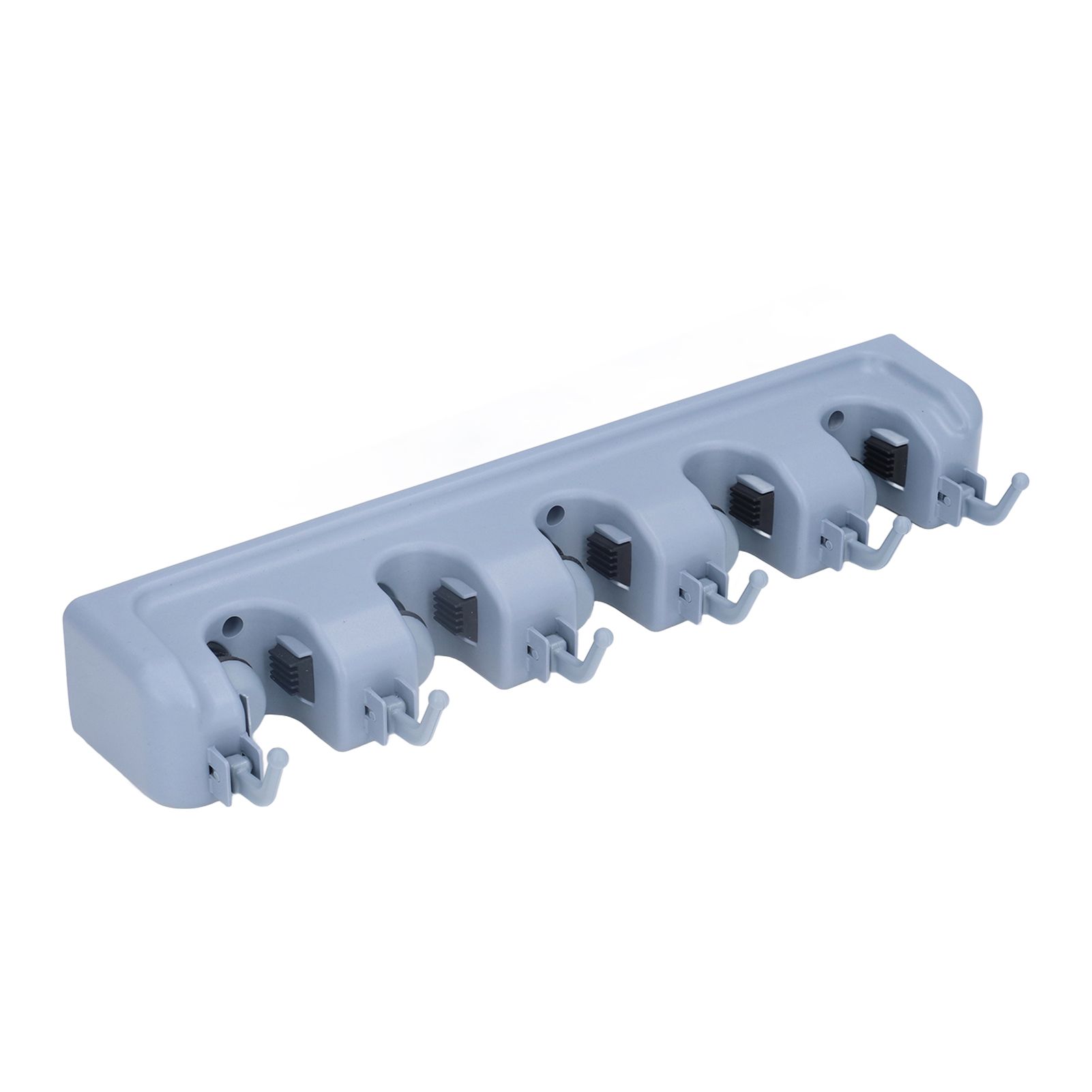Mop Broom Holder Multifunctional Space Saving Broom Wall Mounted Rack for Kitchen Bathroom Garden Garage A - Image 4