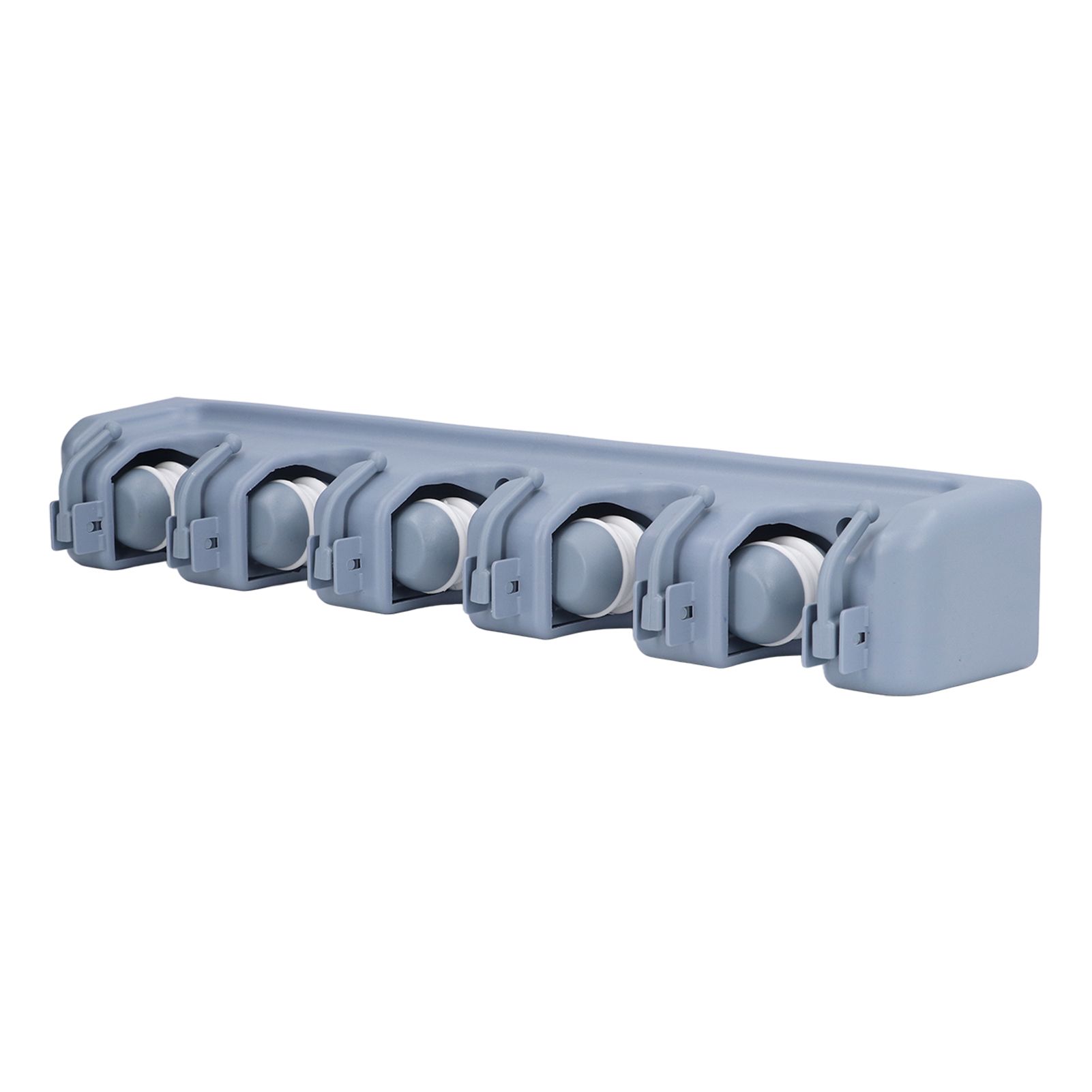 Mop Broom Holder Multifunctional Space Saving Broom Wall Mounted Rack for Kitchen Bathroom Garden Garage B - Image 2