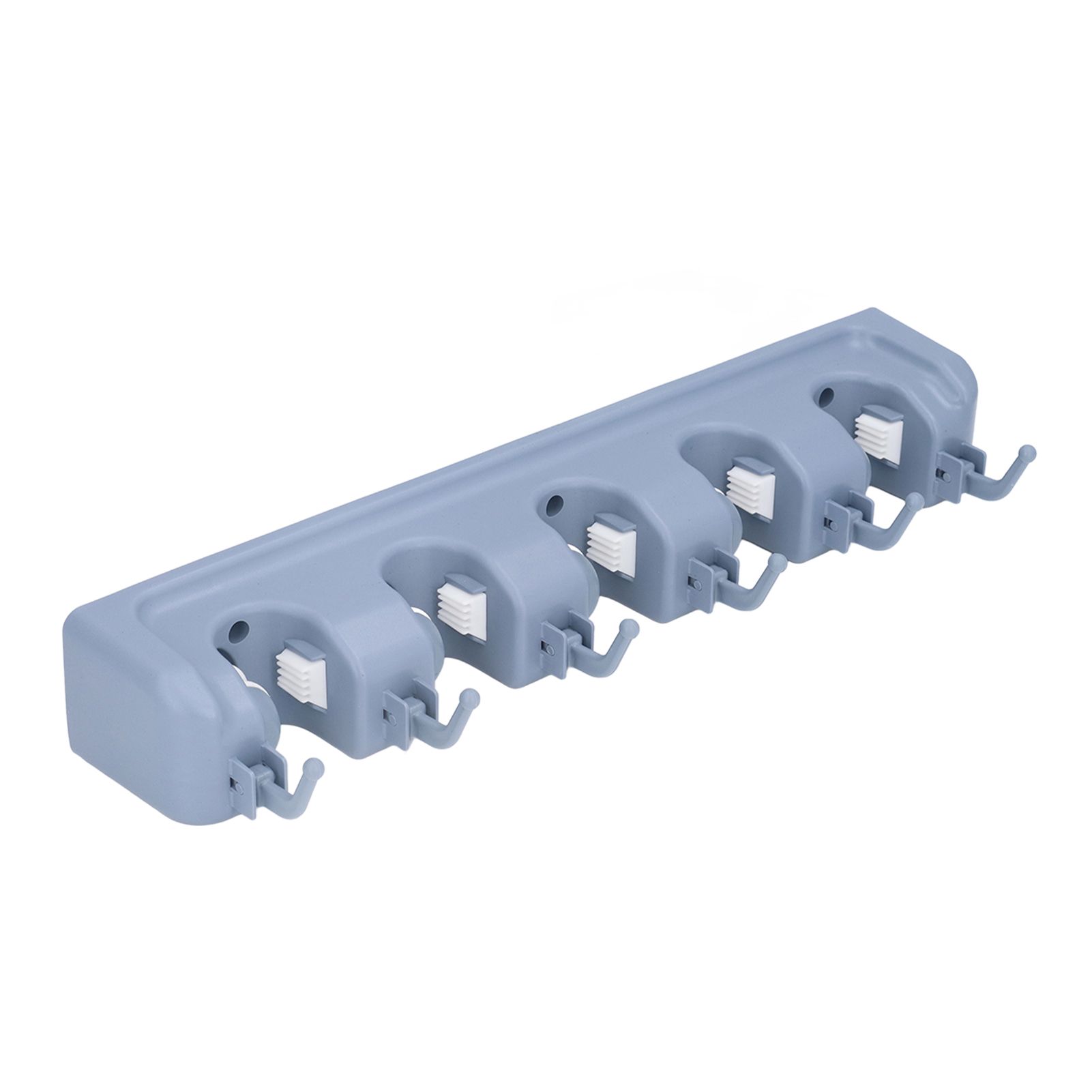Mop Broom Holder Multifunctional Space Saving Broom Wall Mounted Rack for Kitchen Bathroom Garden Garage B - Image 4