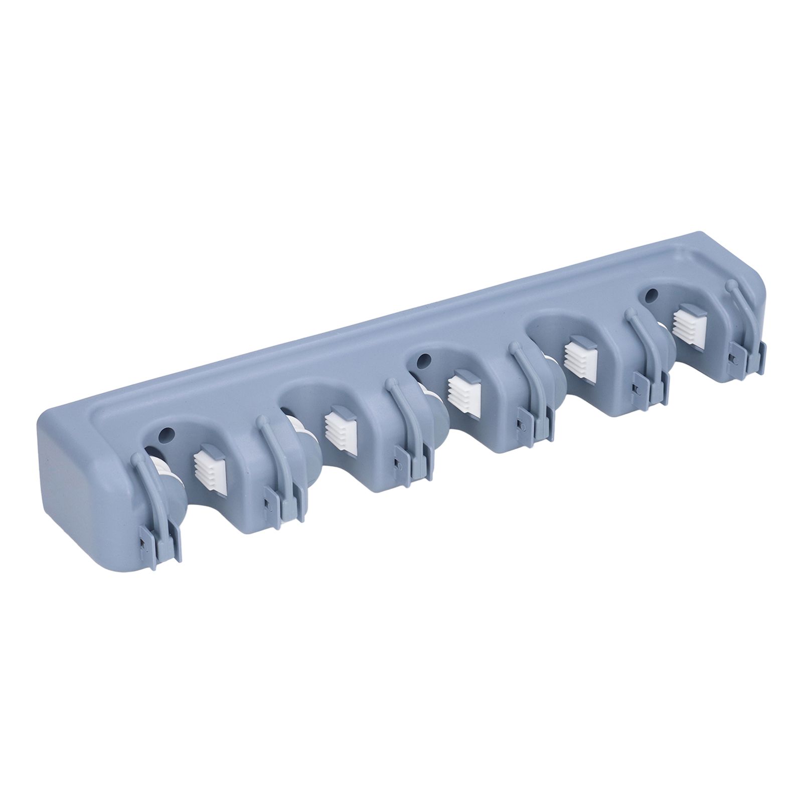 Mop Broom Holder Multifunctional Space Saving Broom Wall Mounted Rack for Kitchen Bathroom Garden Garage B - Image 5