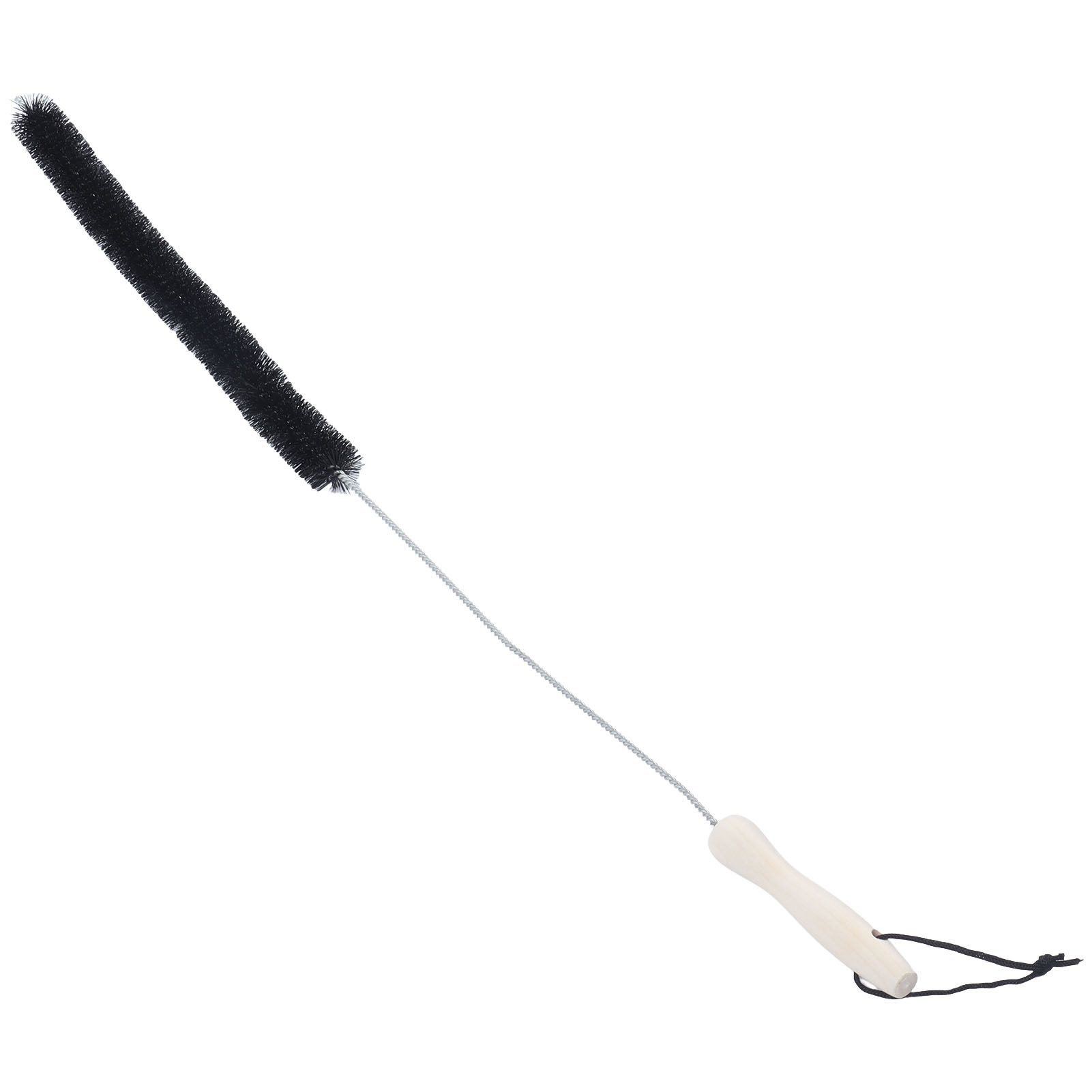 Stainless Steel Dryer Vent Cleaner Brush Multifunctional Bendable Pipe Cleaning Brush with Wood Handle for Home - Image 2