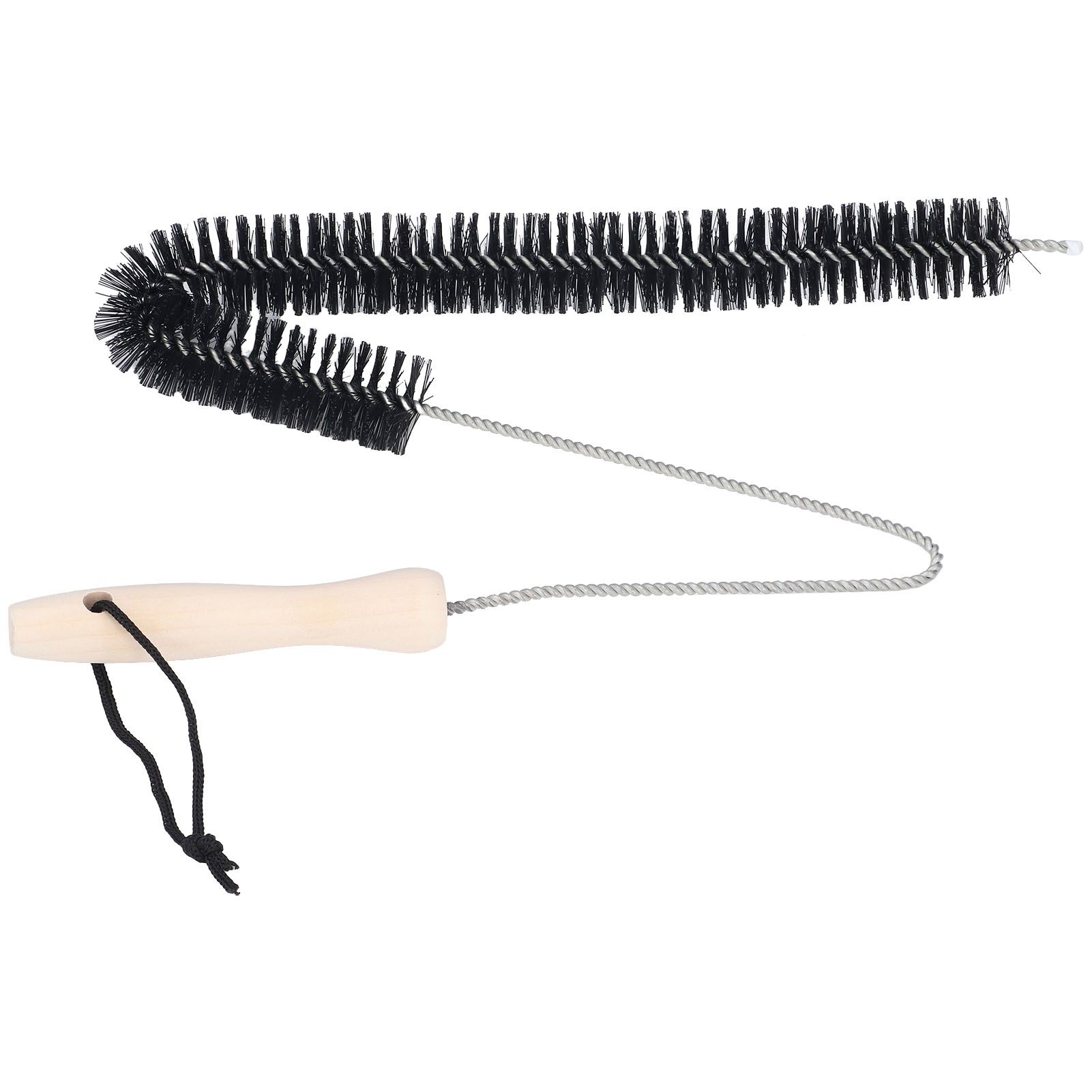 Stainless Steel Dryer Vent Cleaner Brush Multifunctional Bendable Pipe Cleaning Brush with Wood Handle for Home - Image 4