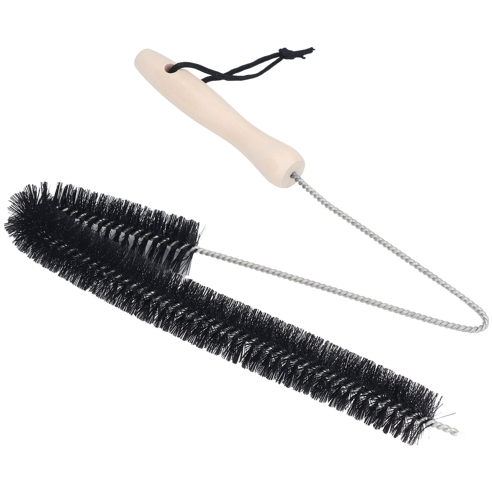 Stainless Steel Dryer Vent Cleaner Brush Multifunctional Bendable Pipe Cleaning Brush with Wood Handle for Home - Image 5