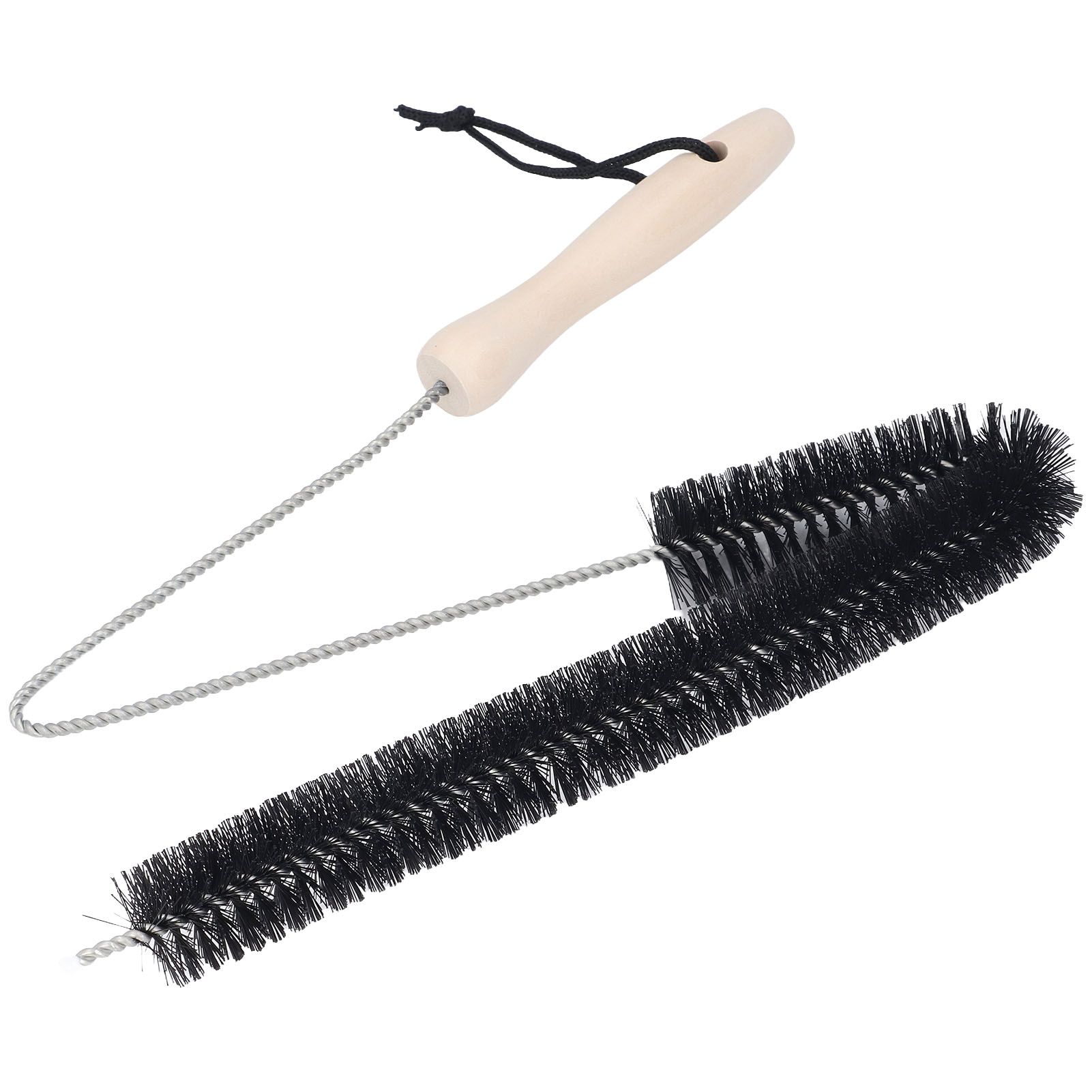 Stainless Steel Dryer Vent Cleaner Brush Multifunctional Bendable Pipe Cleaning Brush with Wood Handle for Home - Image 6