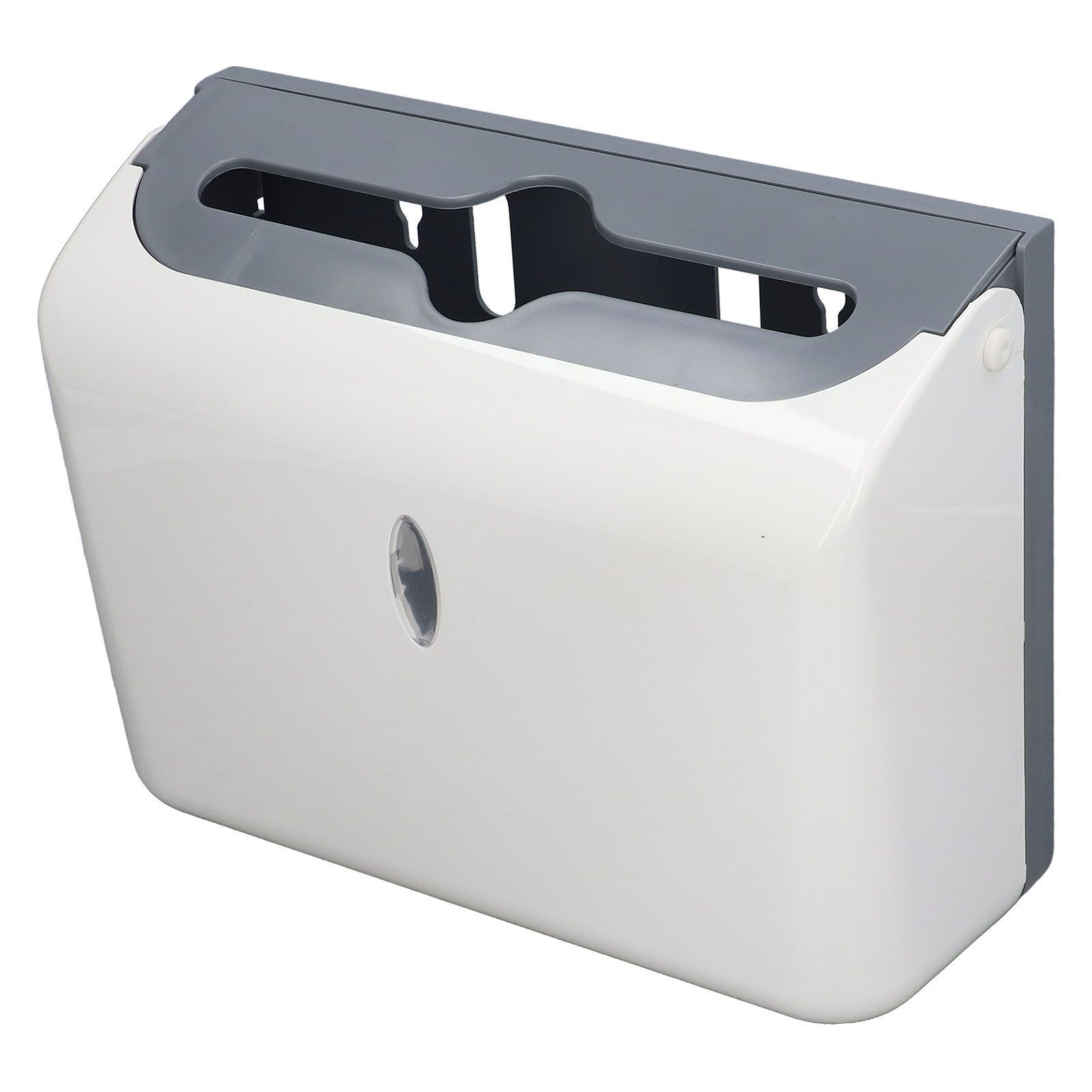 Paper Towel Dispenser Wall Mounted Safe Sturdy ABS Glossy Corner Bathroom Paper Towel Holder for Bathroom Toilet - Image 4