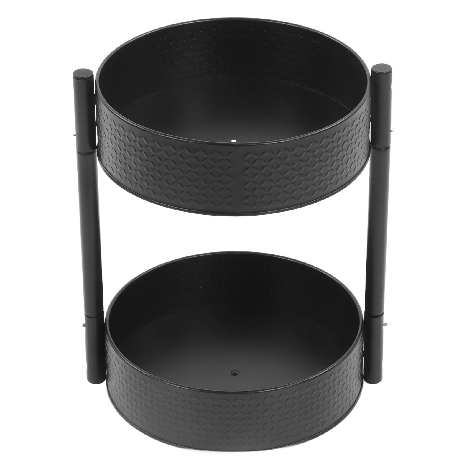 Rotating Spice Rack Countertop Double Layer Multi Functional 360 Degree Rotatable Spice Storage Shelf for Kitchen - Image 3