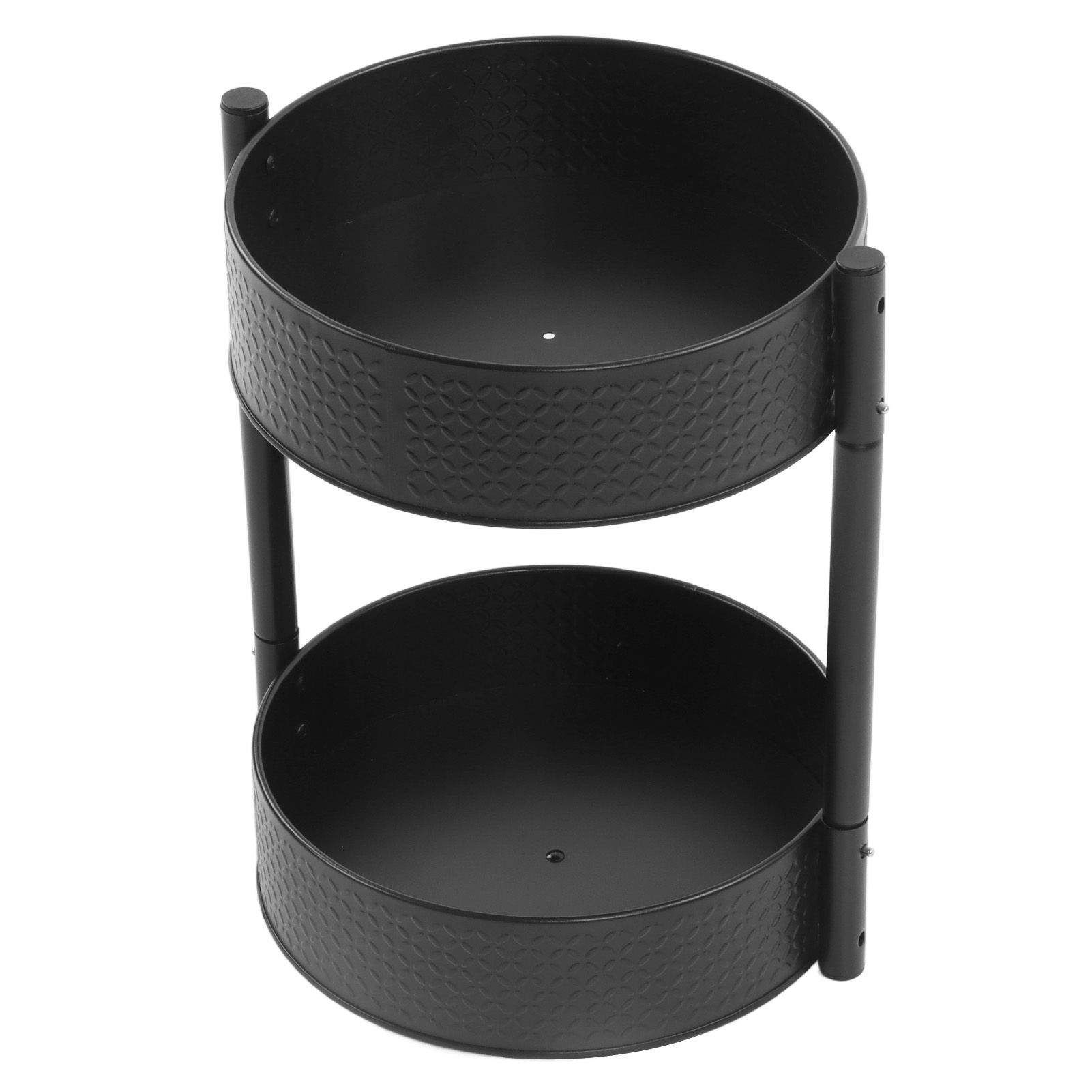 Rotating Spice Rack Countertop Double Layer Multi Functional 360 Degree Rotatable Spice Storage Shelf for Kitchen - Image 4