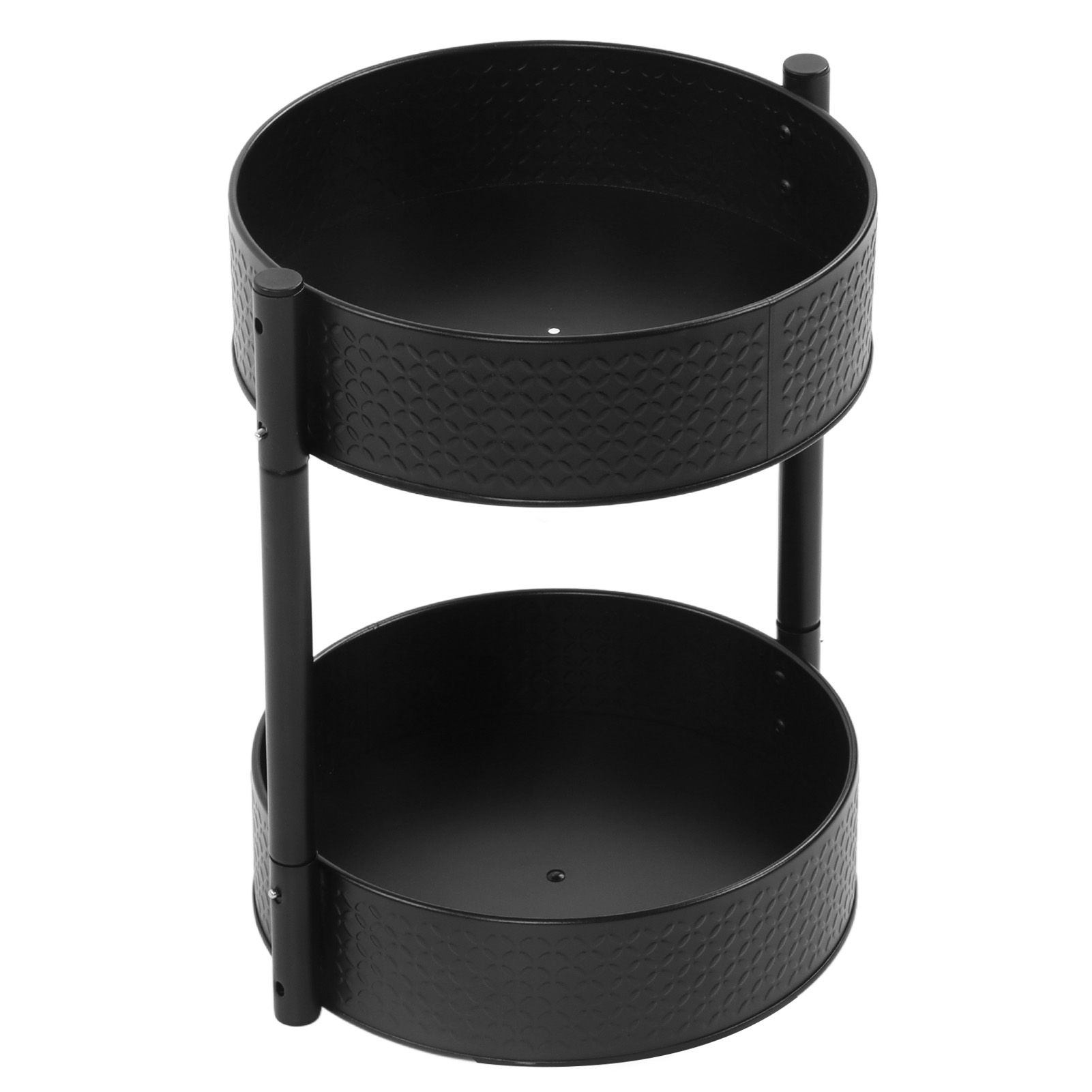 Rotating Spice Rack Countertop Double Layer Multi Functional 360 Degree Rotatable Spice Storage Shelf for Kitchen - Image 5
