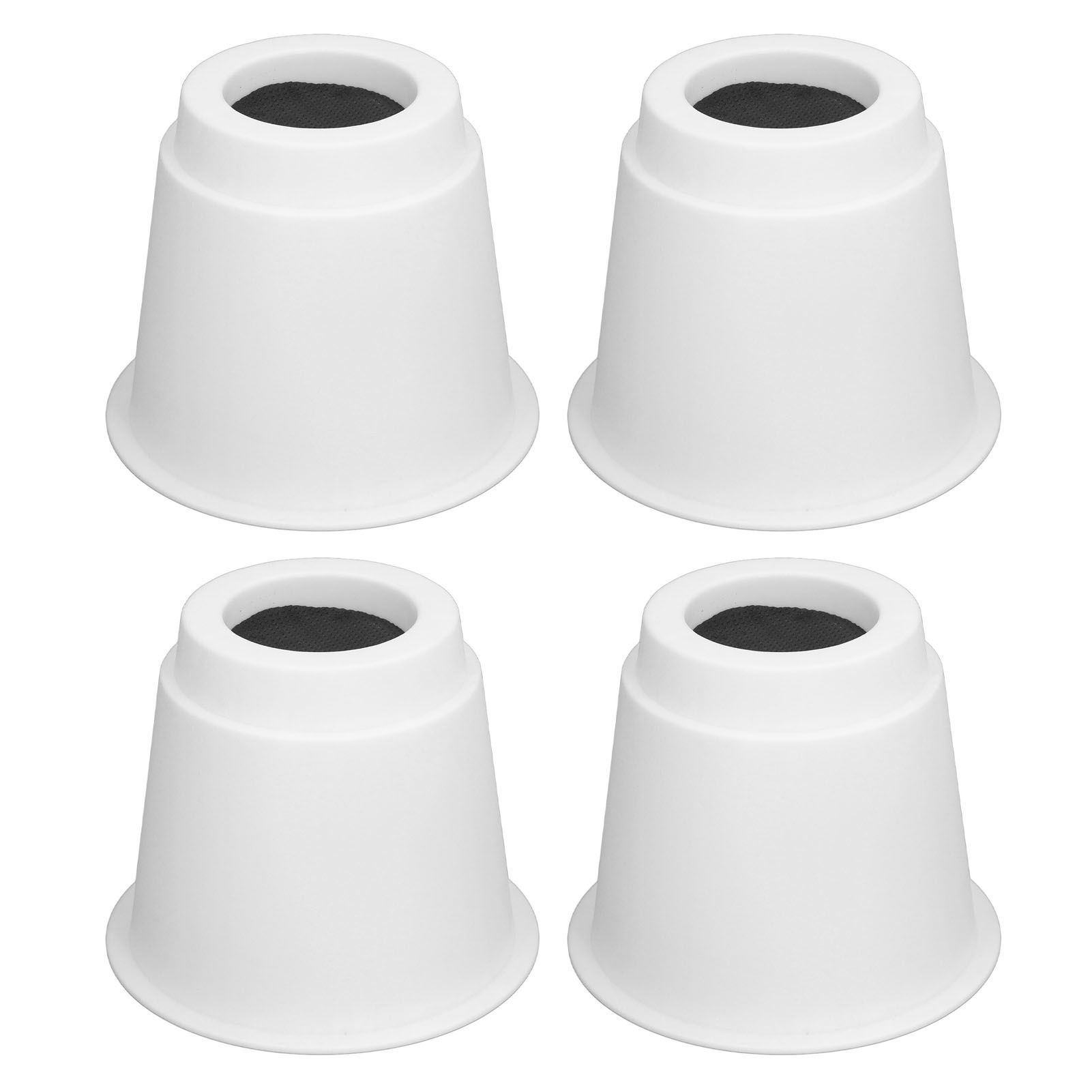 4Pcs 5 Inch Heavy Duty Round Furniture Bed Risers Lifter with Anti Slip Top for Table Chair Desk Sofa - Image 1