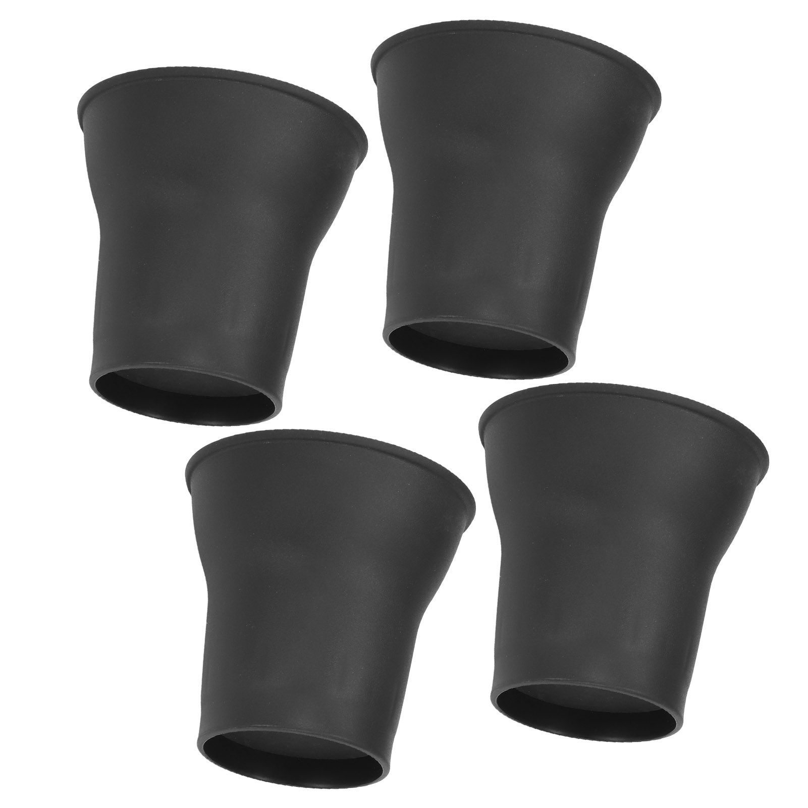 4pcs Furniture Risers 6 Inches Horn Shaped Black Plastic Heavy Duty Riser for Bed Sofa - Image 5