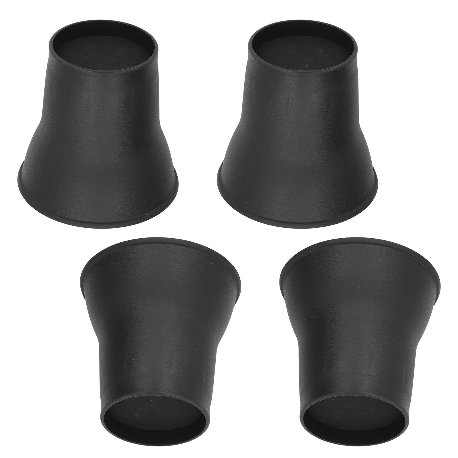 4pcs Furniture Risers 6 Inches Horn Shaped Black Plastic Heavy Duty Riser for Bed Sofa - Image 6