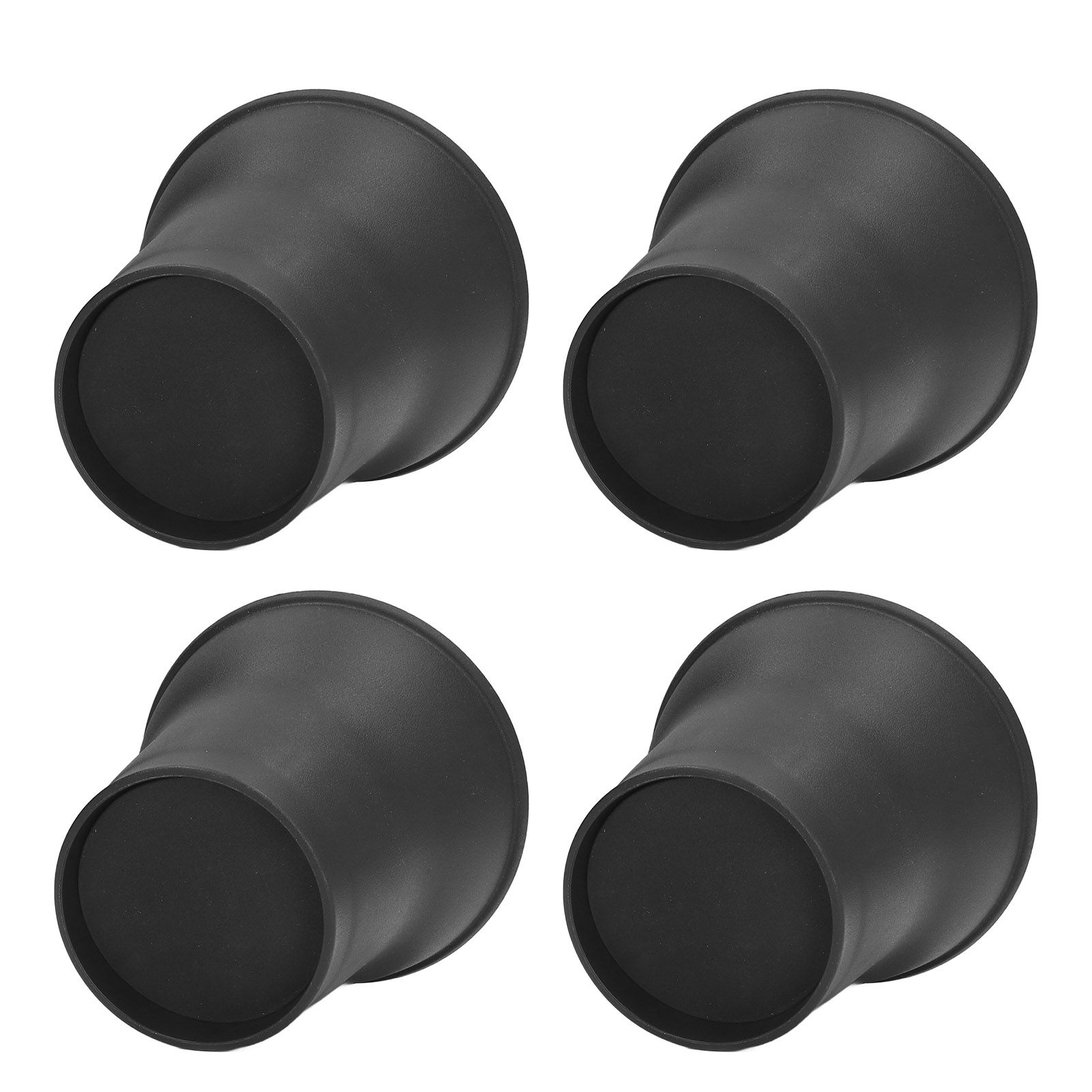 4pcs Furniture Risers 6 Inches Horn Shaped Black Plastic Heavy Duty Riser for Bed Sofa - Image 8