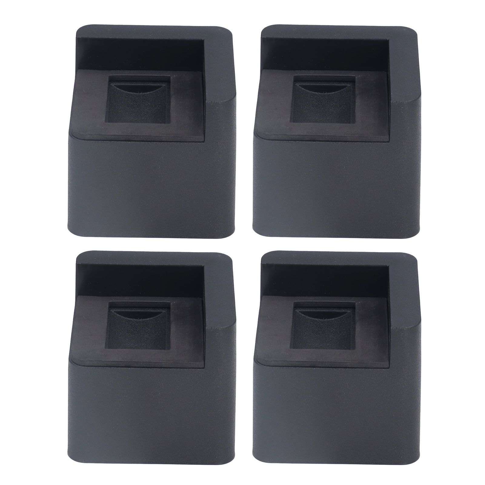 4pcs Bed Risers Corner Fixed Casters Increasing Height 2200 Lb Load Bearing Plastic Furniture Leg Risers for Home - Image 1