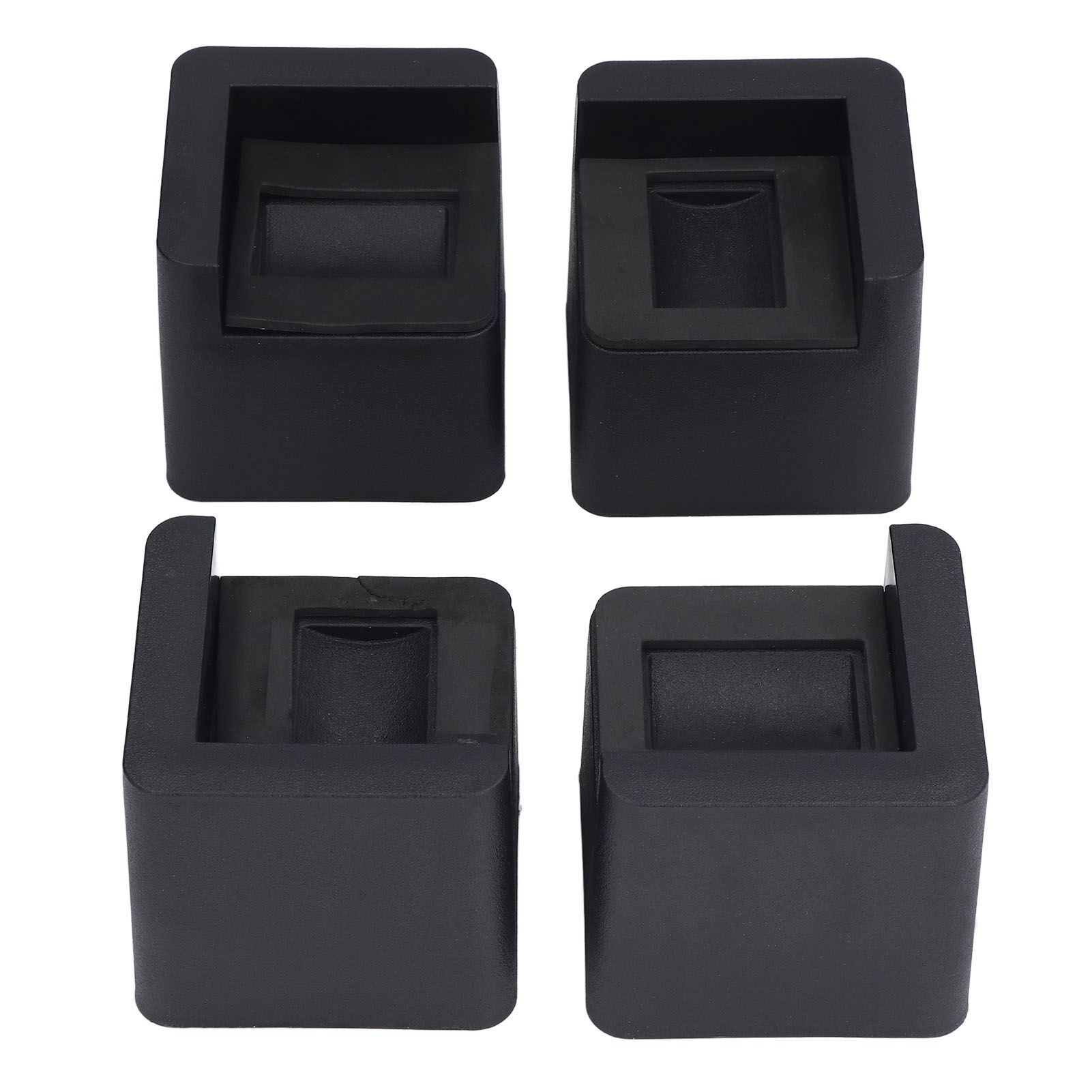 4pcs Bed Risers Corner Fixed Casters Increasing Height 2200 Lb Load Bearing Plastic Furniture Leg Risers for Home - Image 2