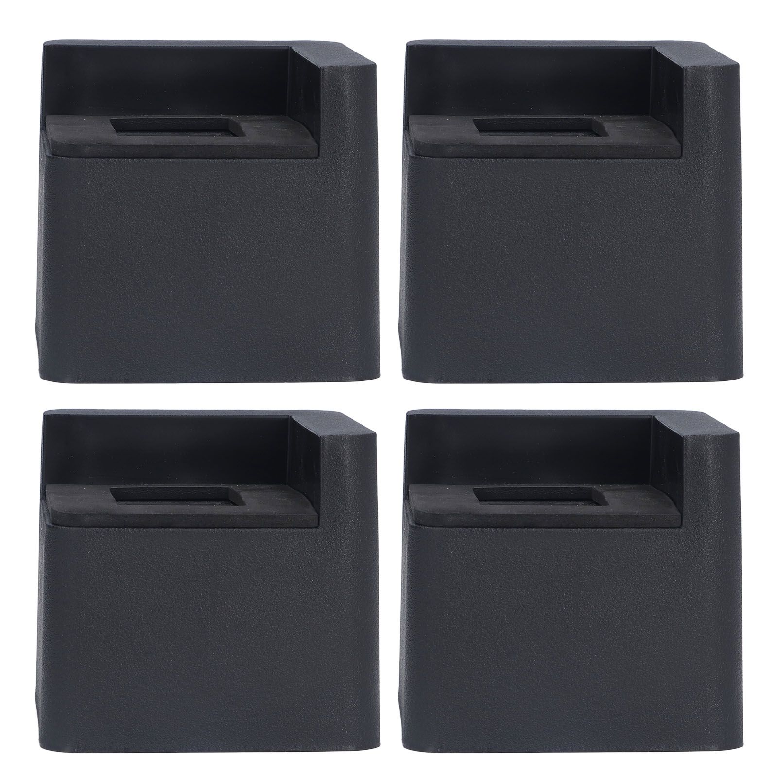 4pcs Bed Risers Corner Fixed Casters Increasing Height 2200 Lb Load Bearing Plastic Furniture Leg Risers for Home - Image 4