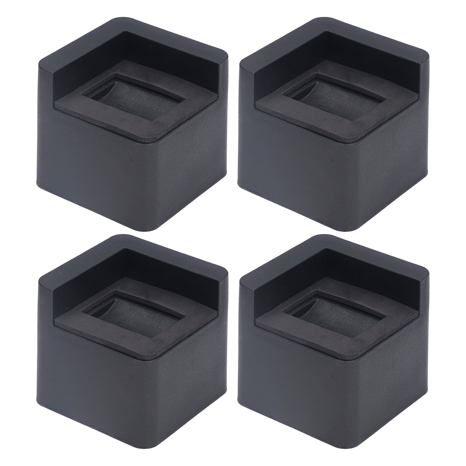 4pcs Bed Risers Corner Fixed Casters Increasing Height 2200 Lb Load Bearing Plastic Furniture Leg Risers for Home - Image 5