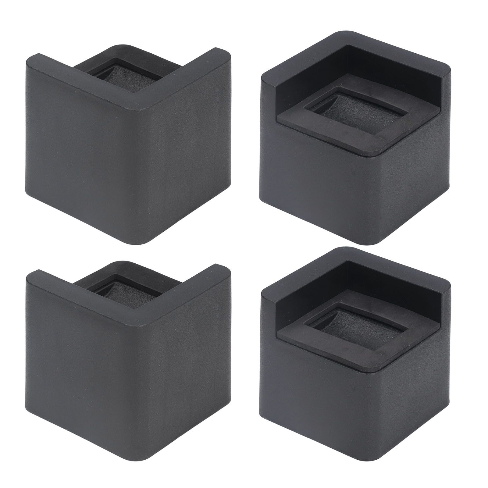 4pcs Bed Risers Corner Fixed Casters Increasing Height 2200 Lb Load Bearing Plastic Furniture Leg Risers for Home - Image 8