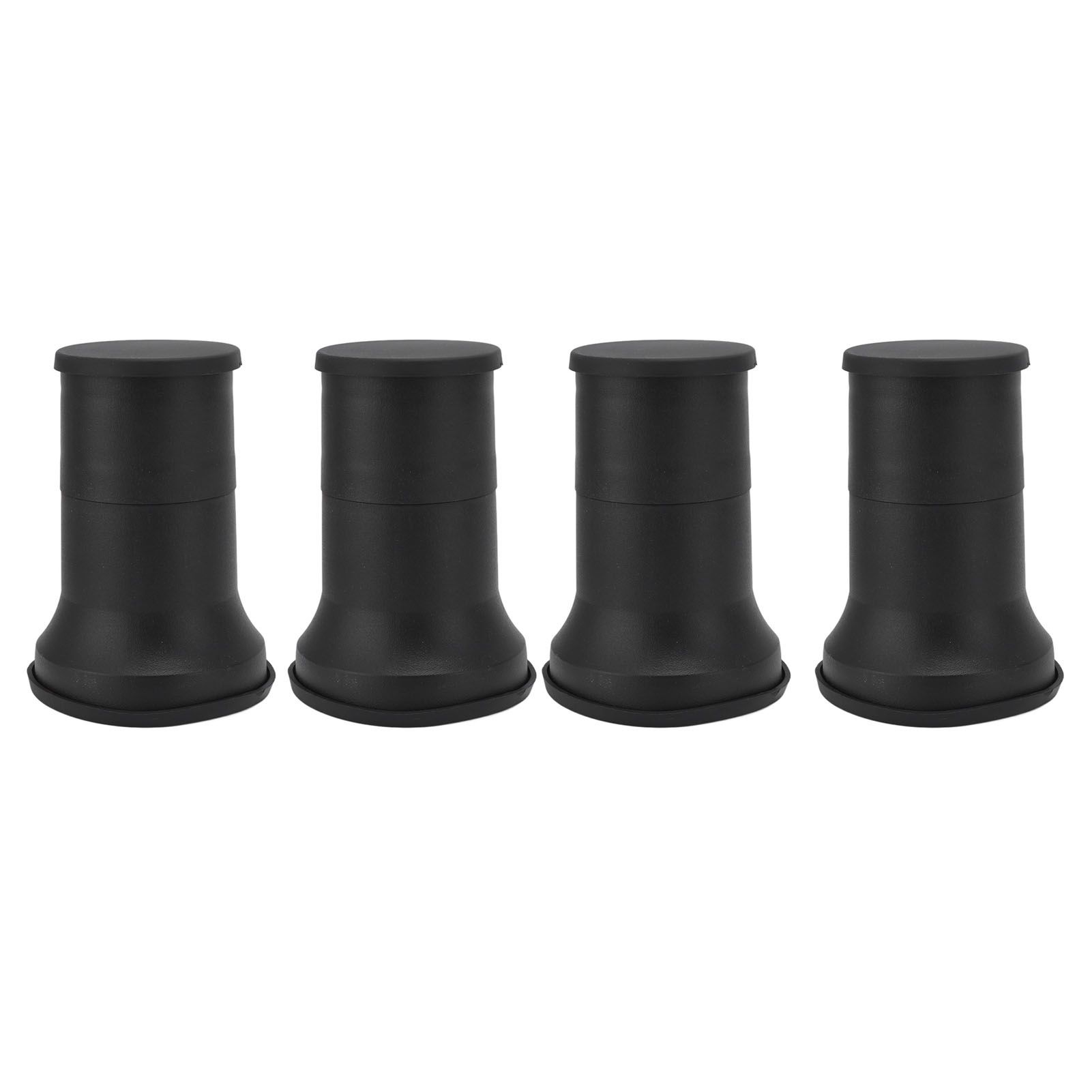 4pcs Round Furniture Lifters with Rubber Non Slip Pads Plastic Bed and Furniture Raisers Set - Image 6