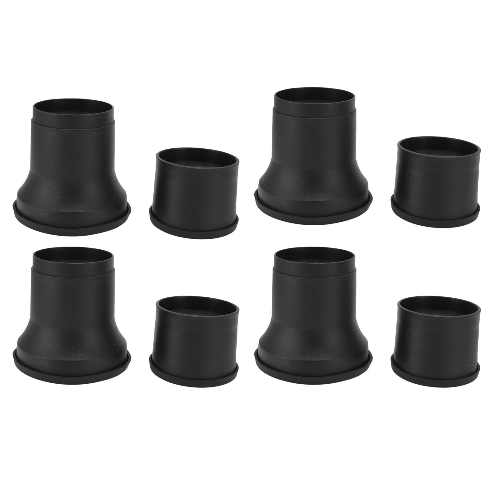 4pcs Round Furniture Lifters with Rubber Non Slip Pads Plastic Bed and Furniture Raisers Set - Image 8