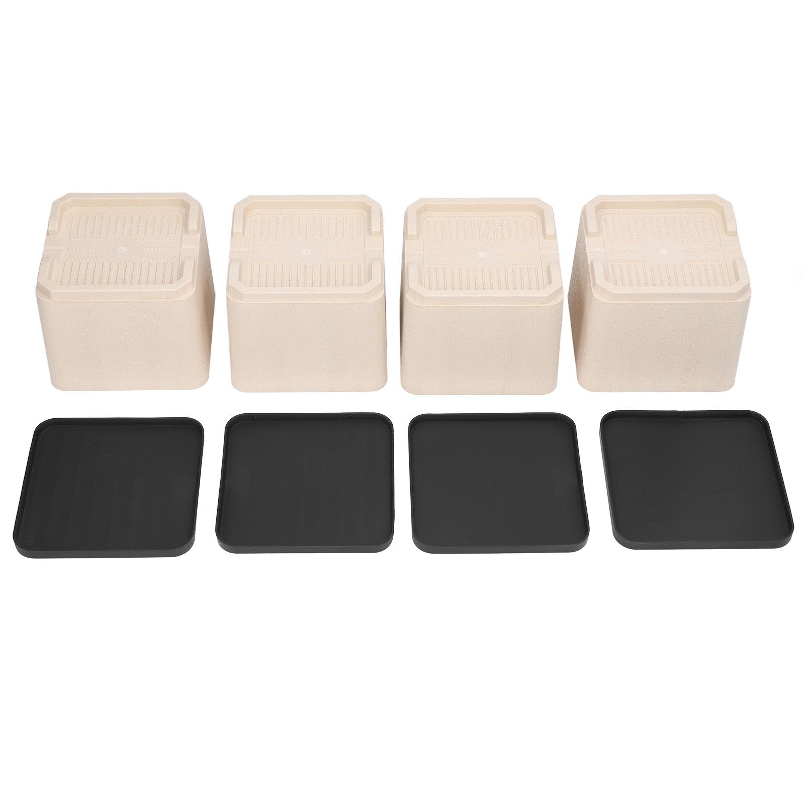 4Pcs Bed Risers Plastic Anti Vibration Pads Furniture Risers for Washing Machine Cabinet Sofa - Image 2