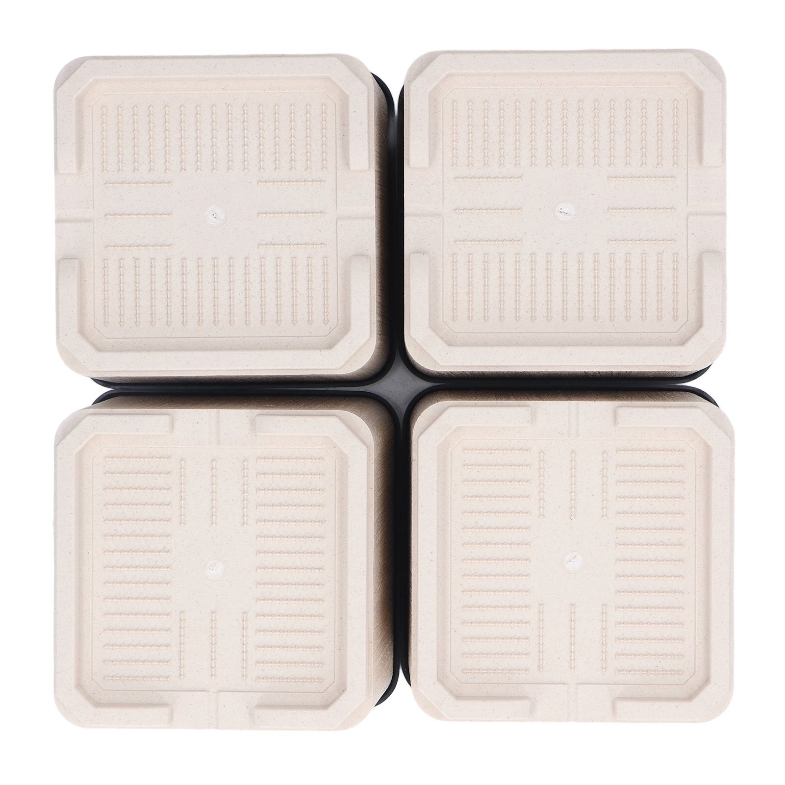 4Pcs Bed Risers Plastic Anti Vibration Pads Furniture Risers for Washing Machine Cabinet Sofa - Image 4