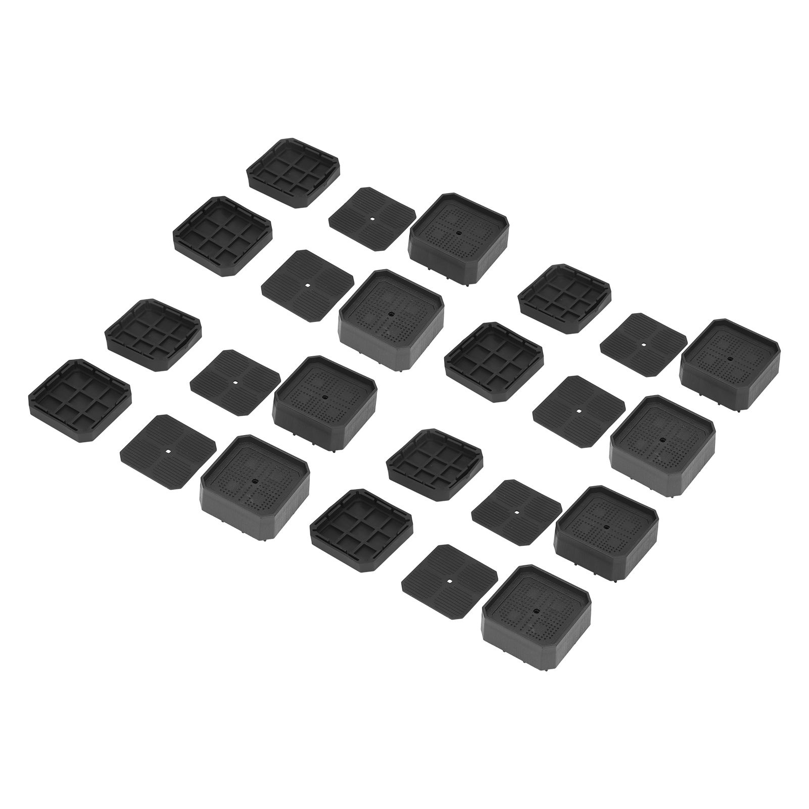 8 Set Full Covered Bed Risers Anti Slip Stackable Furniture Risers for Cabinet Washing Machine Base Tables Chairs - Image 1