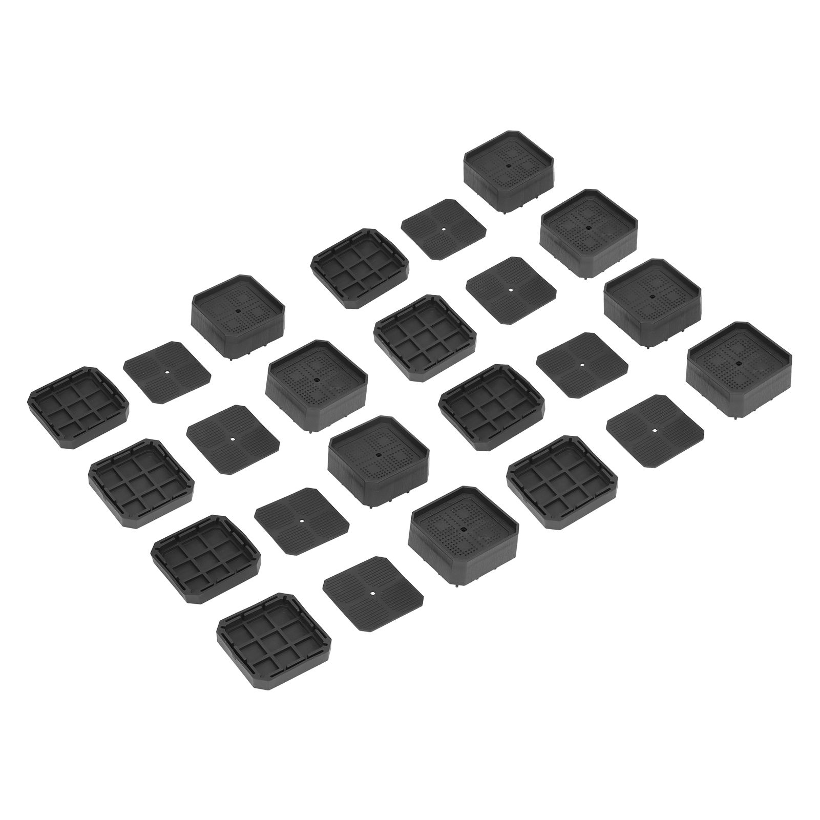 8 Set Full Covered Bed Risers Anti Slip Stackable Furniture Risers for Cabinet Washing Machine Base Tables Chairs - Image 2