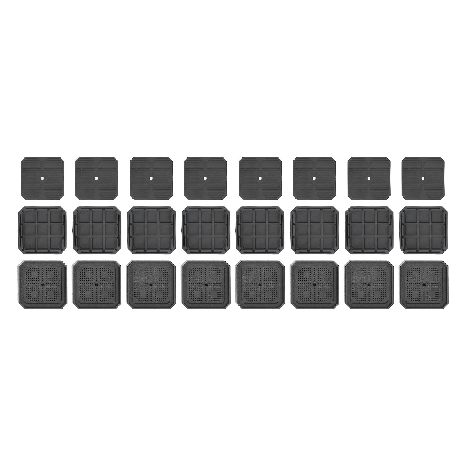 8 Set Full Covered Bed Risers Anti Slip Stackable Furniture Risers for Cabinet Washing Machine Base Tables Chairs - Image 3